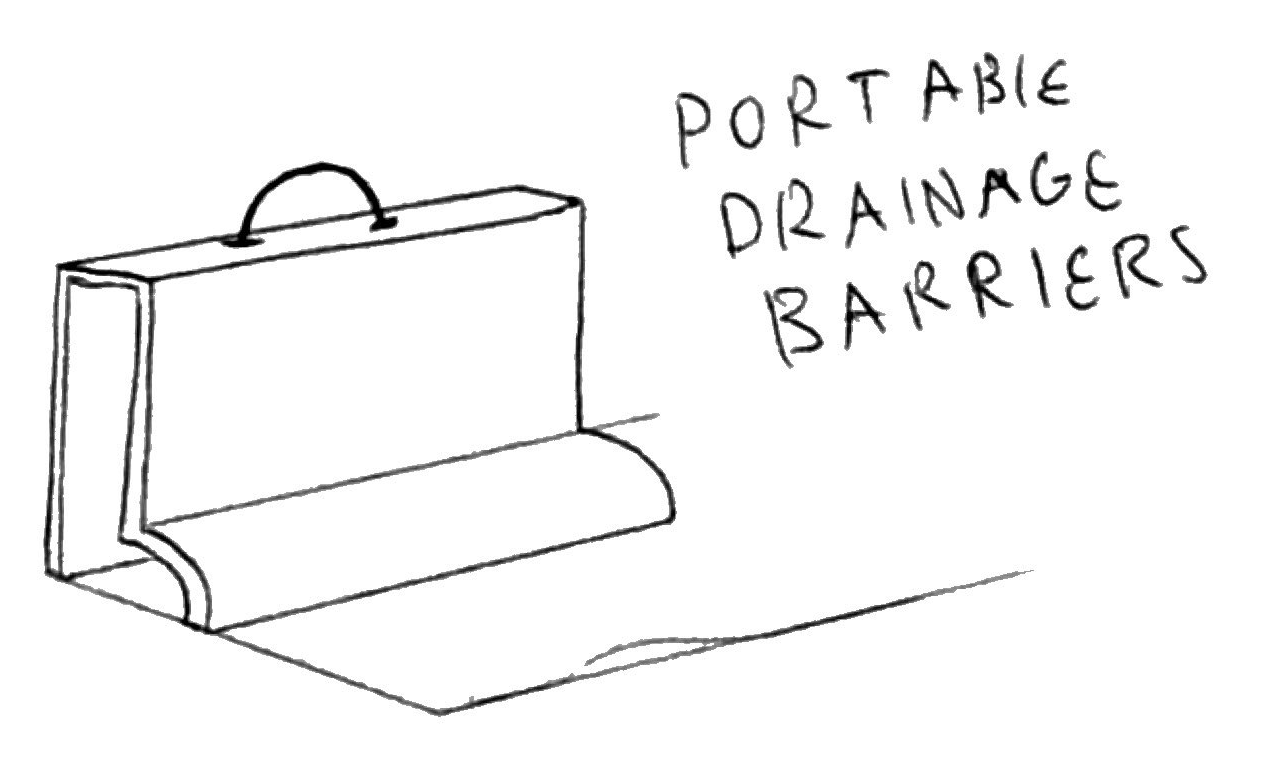 Portable Drainage Barriers