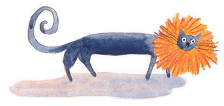 Katze im Löwenfell, 105 x 148mm