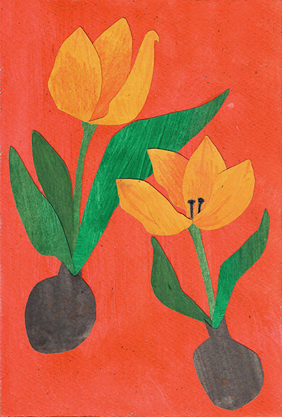 Osterblumen Collage
