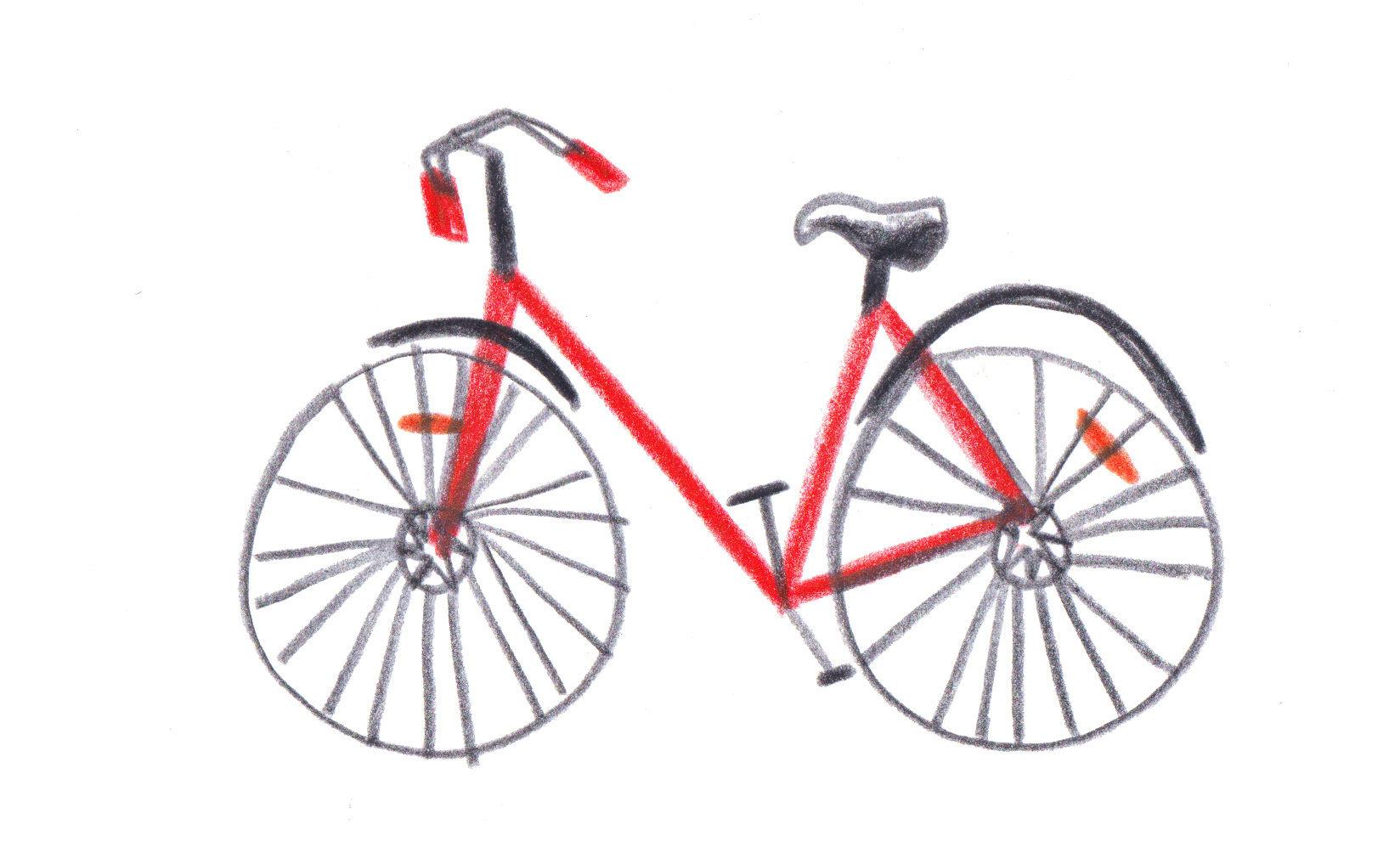 Münsteraner Fahrrad 2, 105 x 148 mm