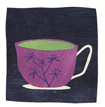 Teetasse Collage