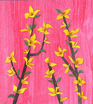 Osterblumen Collage