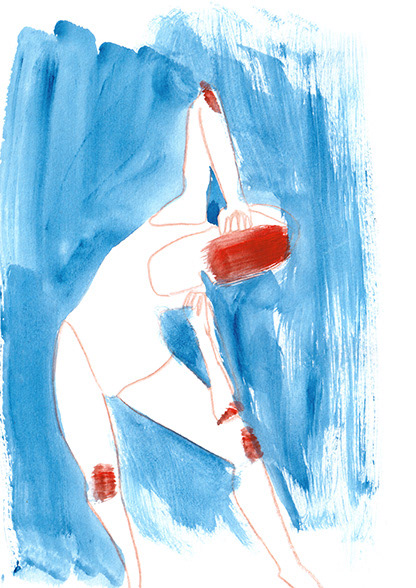 Gouache mit Buntstift, 148 x 210 mm
