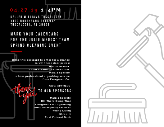 Spring Cleaning Event Postcard