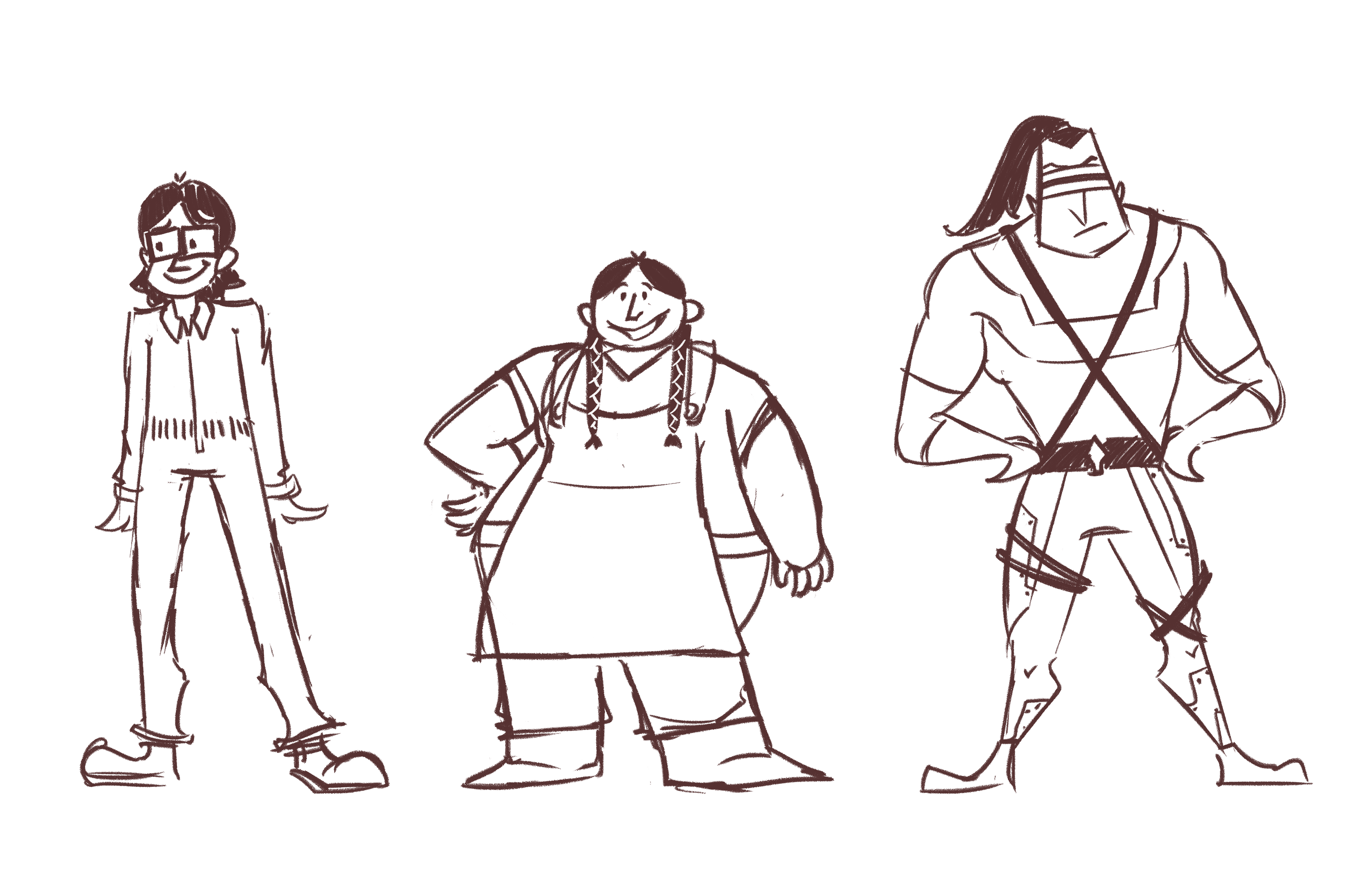 Character design ideation in personal style.