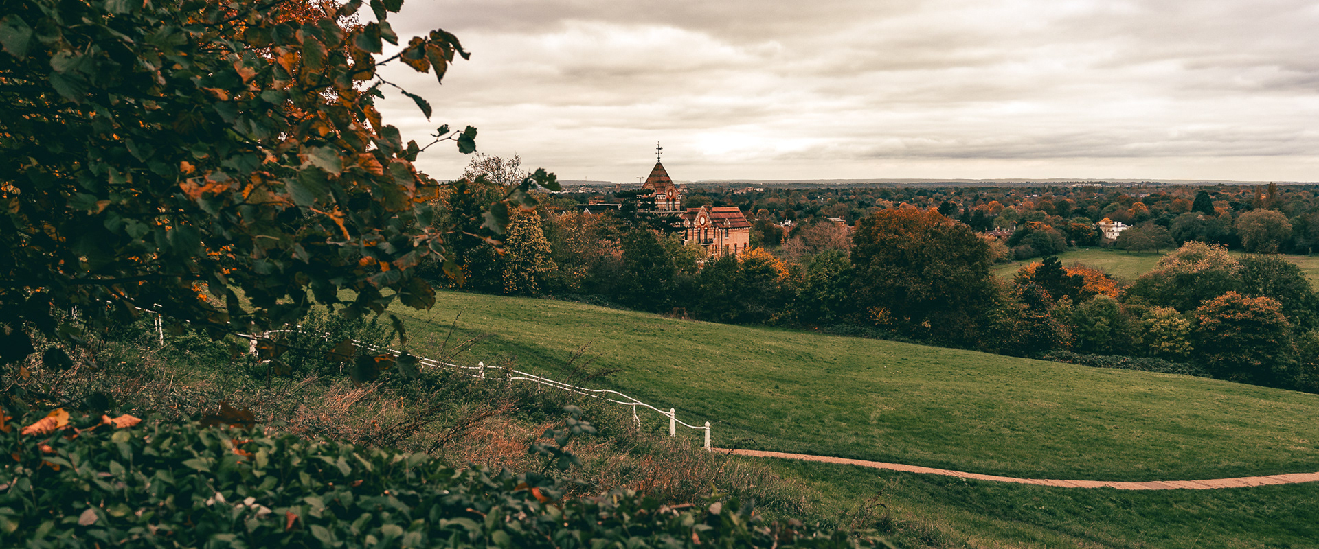 Petersham Hotel view from Richmond Hill. London, UK. Photo by Anson Tang.