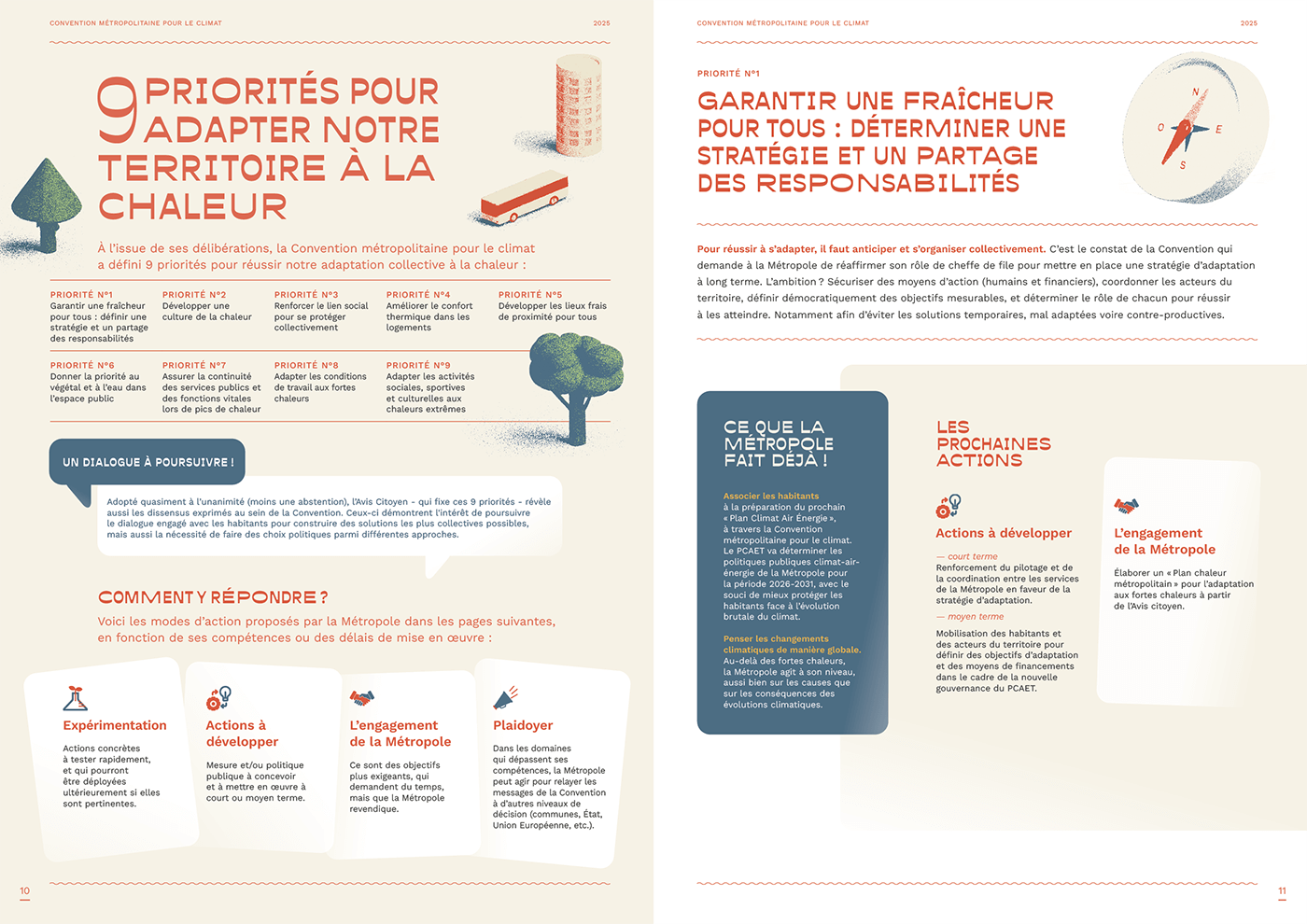 9 priorités pour adapter notre territoire à la chaleur