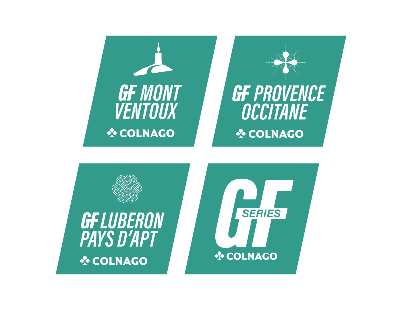 GF Mont Ventoux, GF Provence Occitane, GF Luberon Pays d'Apt, GF Series Colnago