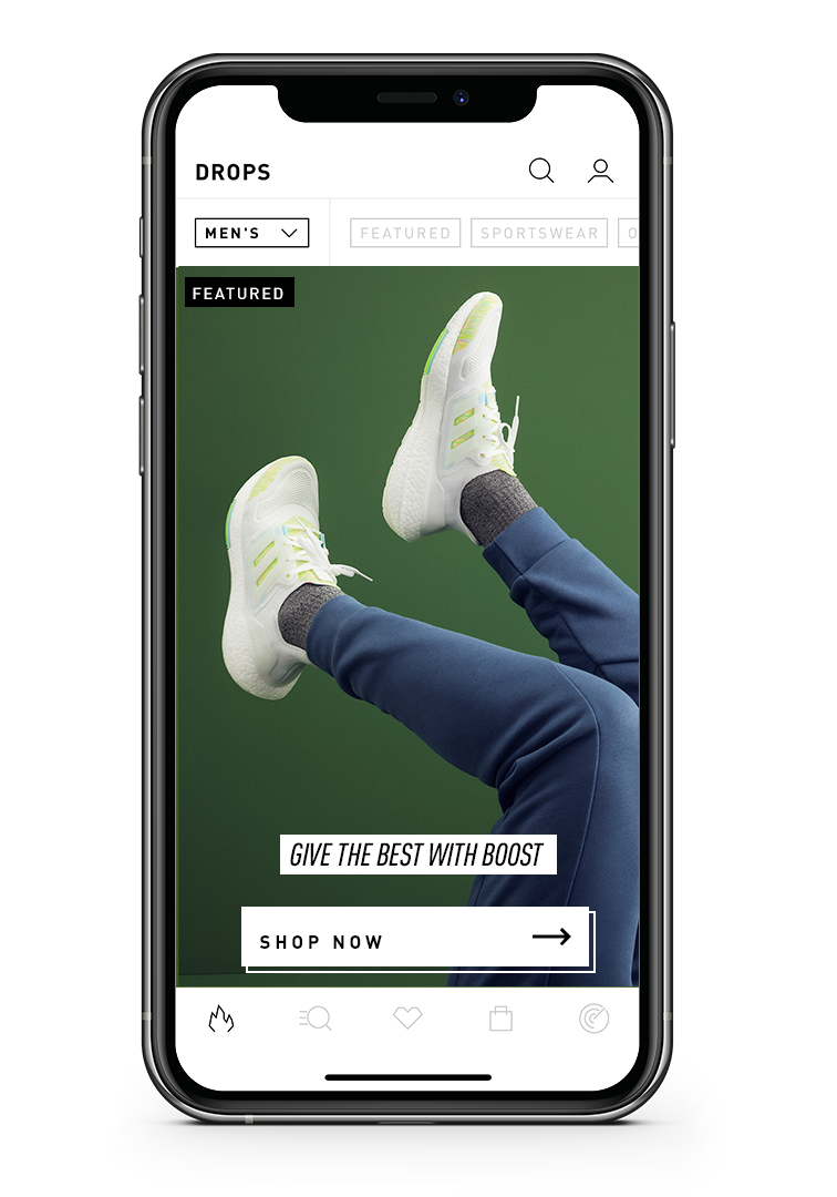Men's Boost Focused App Content