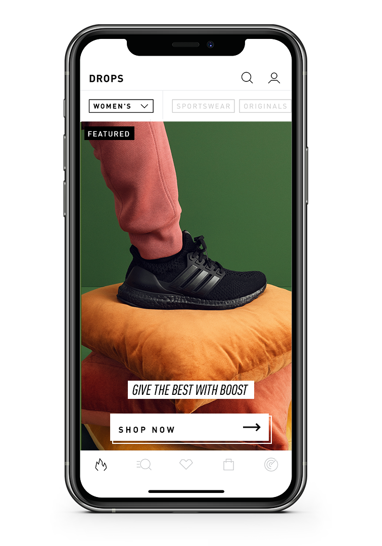 Women's Boost Focused App Content