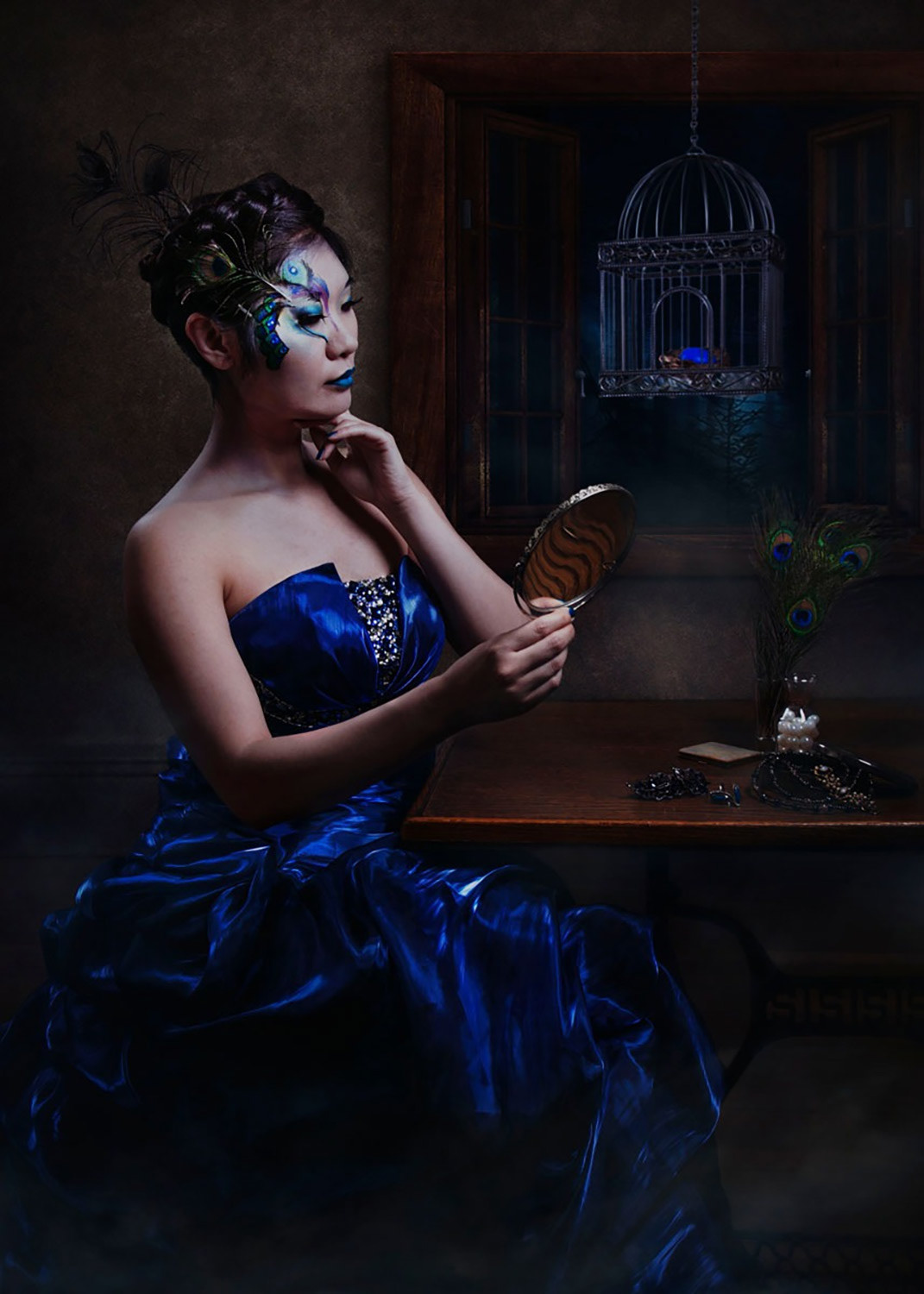 The Preening Peacock (Makeup by Erica White)
