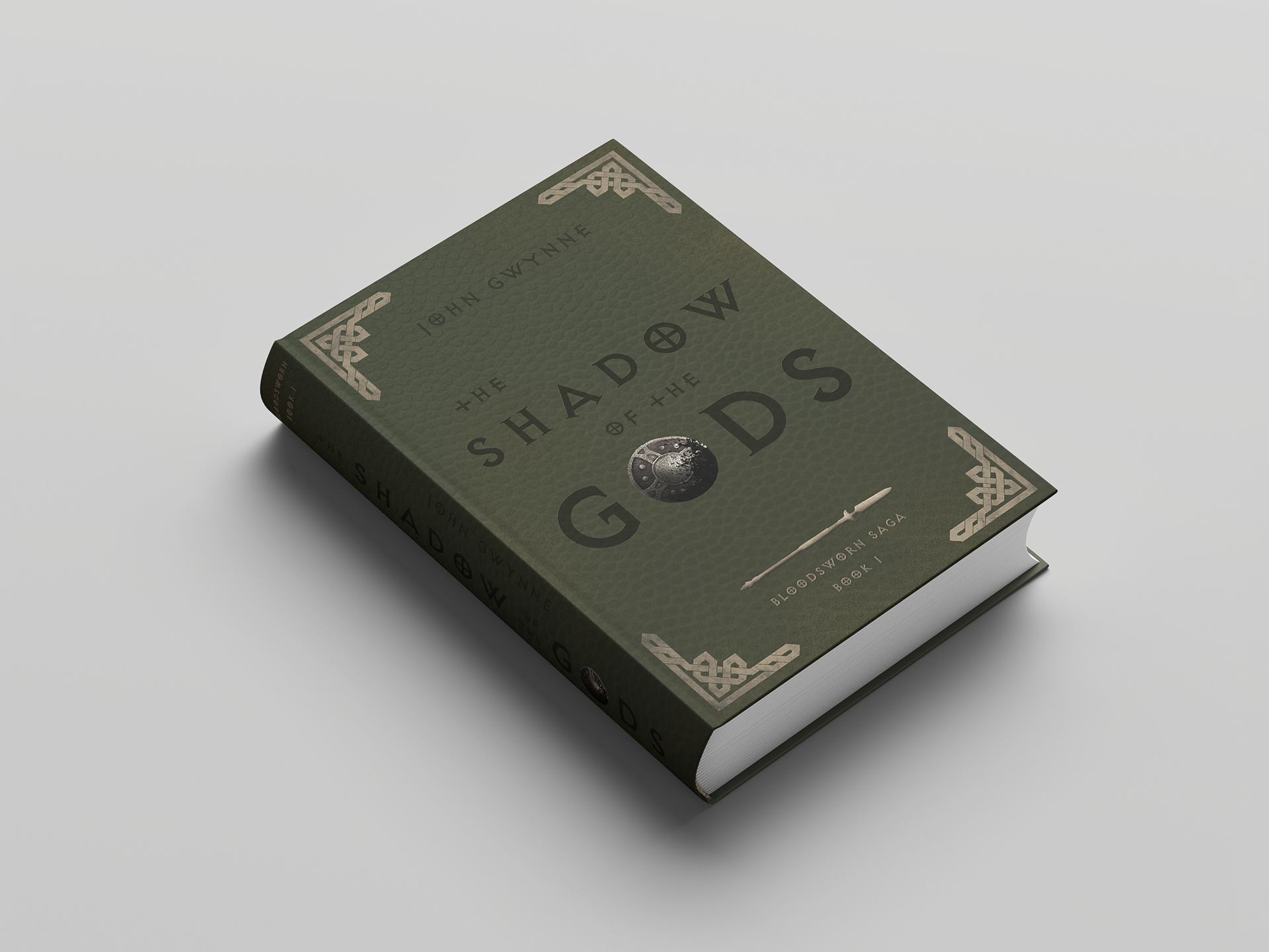 Hard Cover Book Mockup (Spine & Cover)