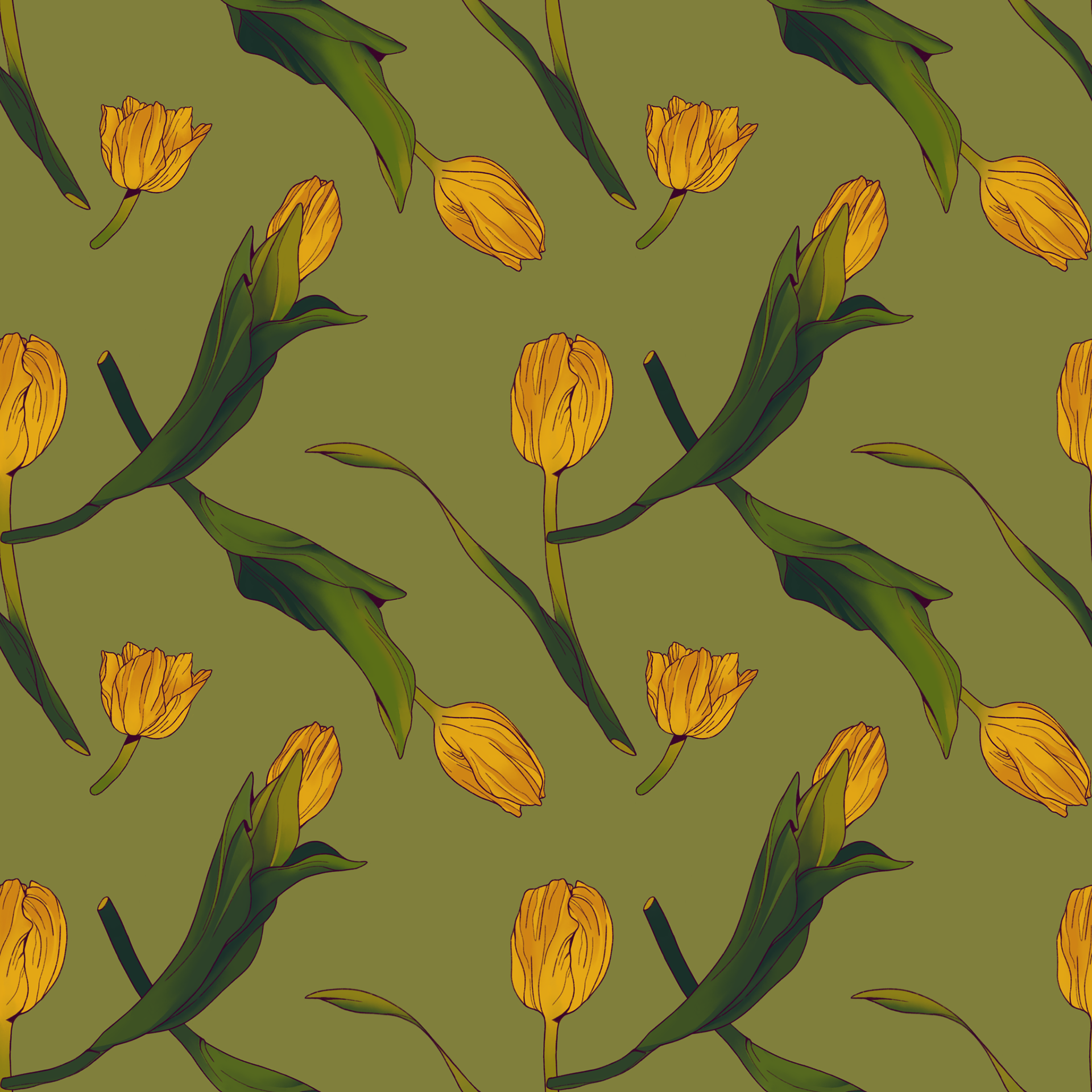 "Spring Flowers" Surface Design