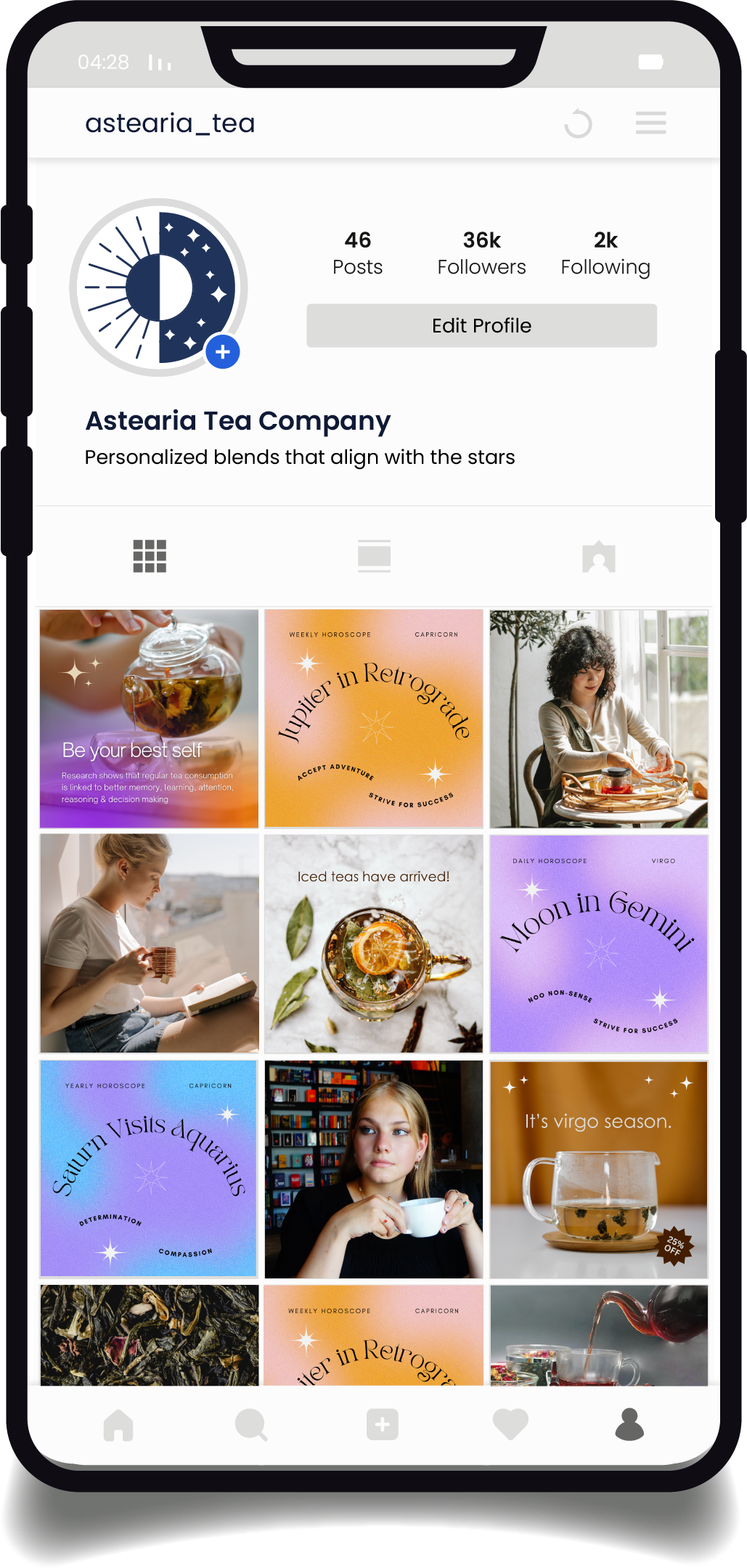 Astearia Instagram Grid Mockup
