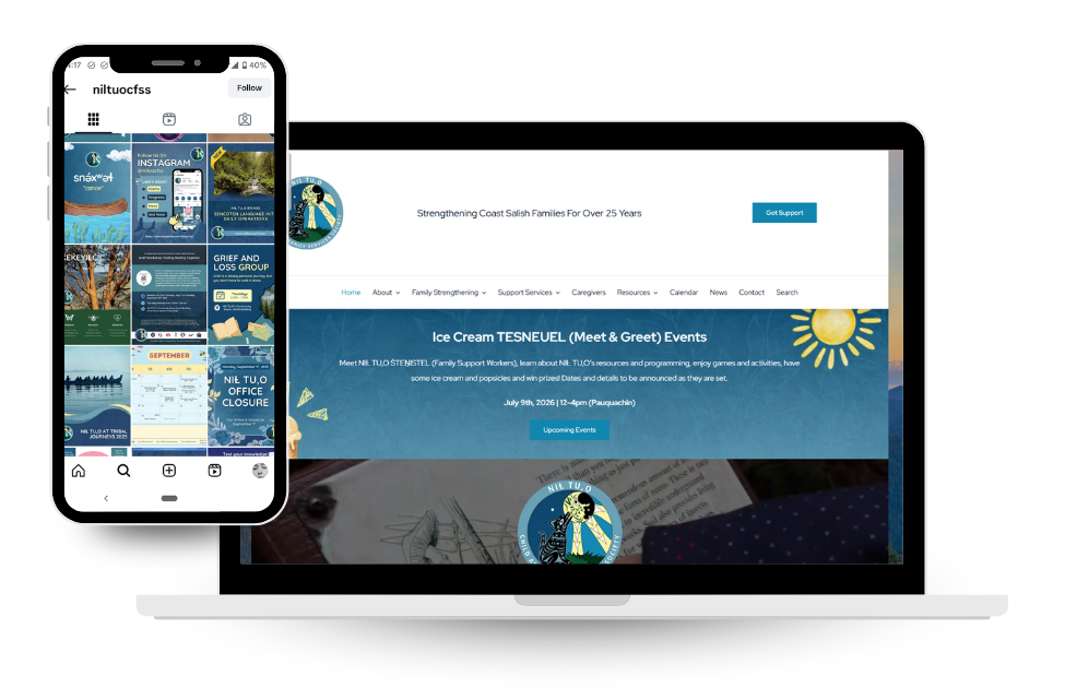 NIȽ TU,O Instagram Grid and Website Homepage