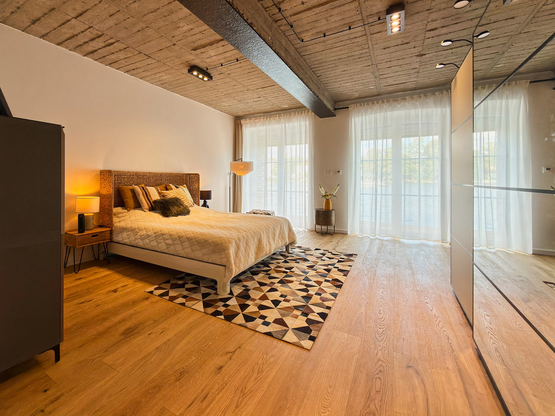 Das SCHLAFZIMMER im LOFT STUDIO BERLIN