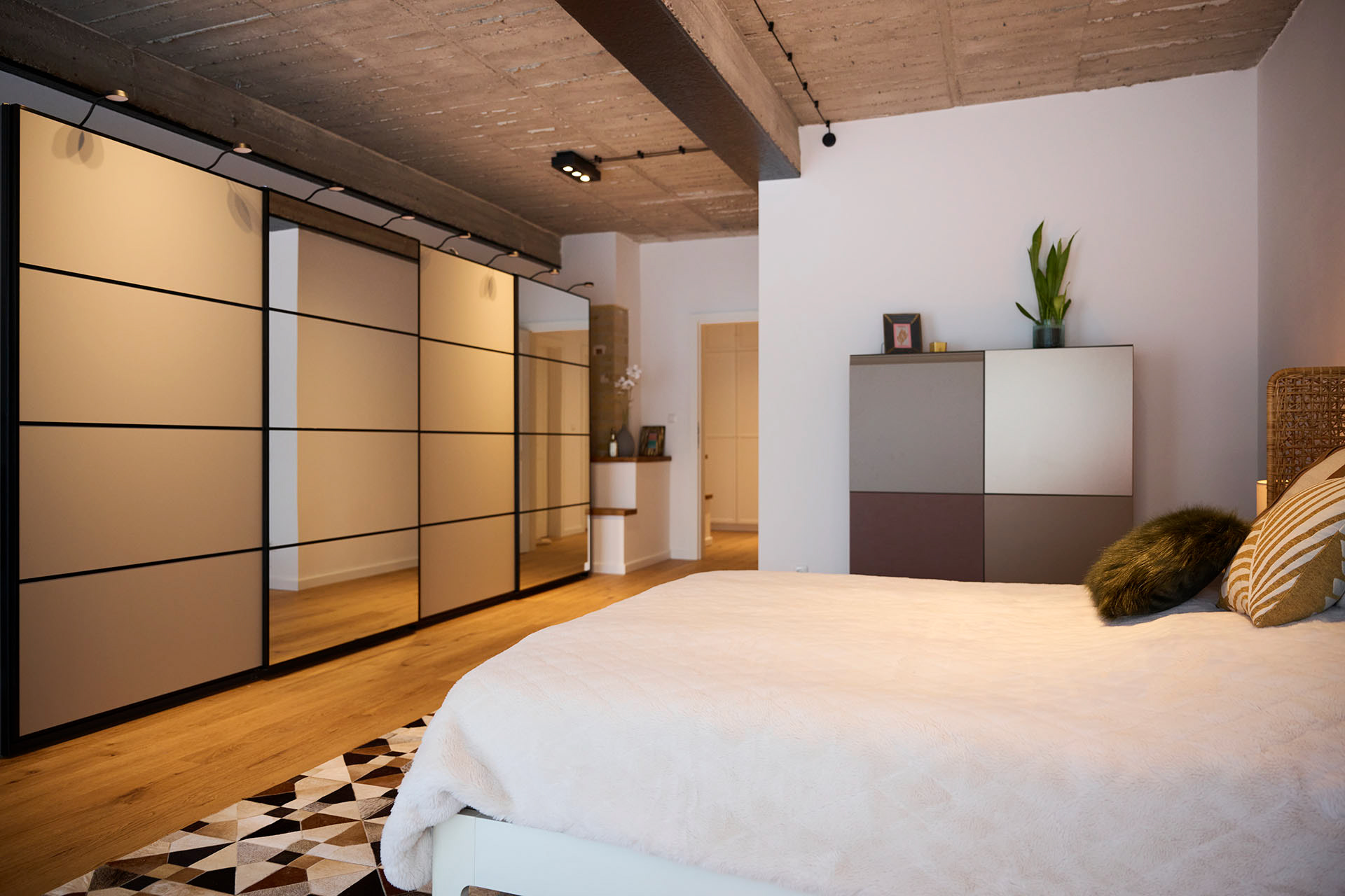 Das SCHLAFZIMMER im LOFT STUDIO BERLIN