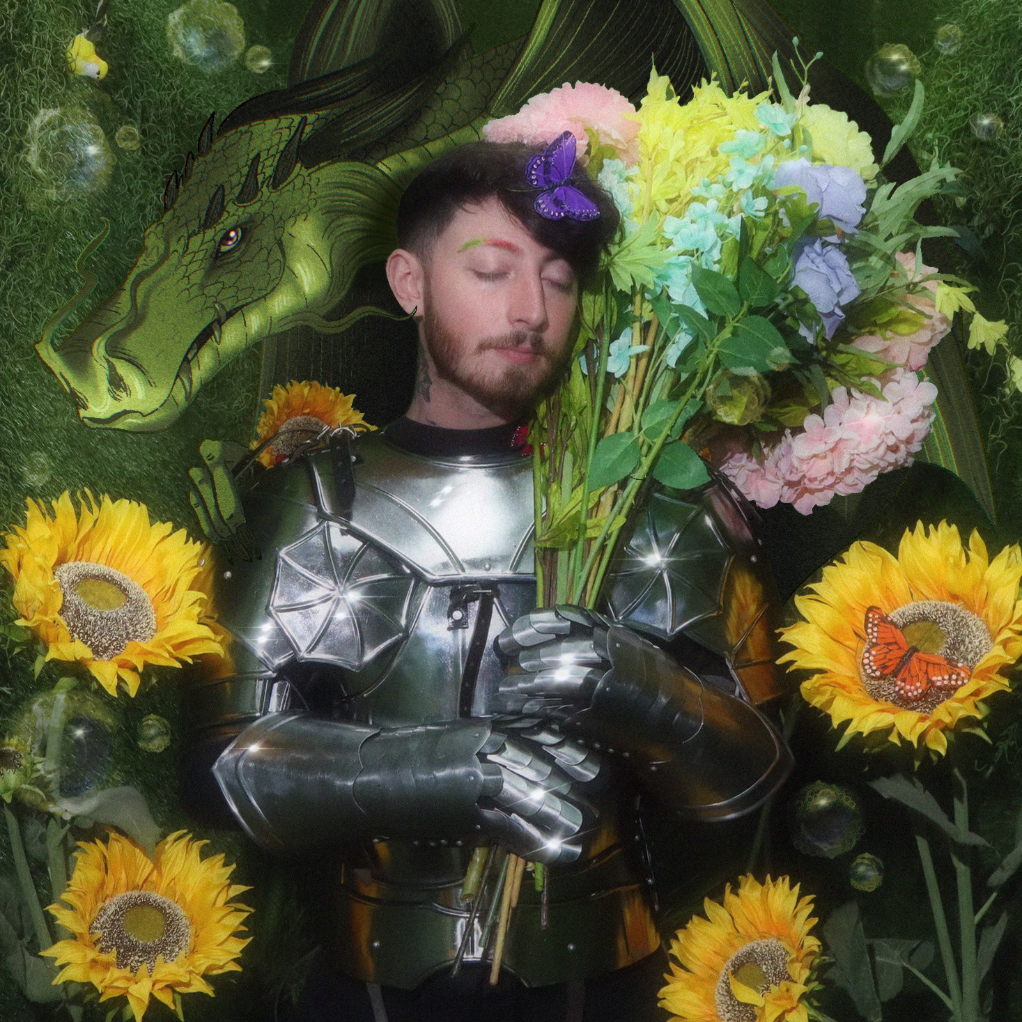 Forever Yours | 2021, Procreate, Photoshop, created for Savage Gasp, film photo by @nasnixx on instagram.