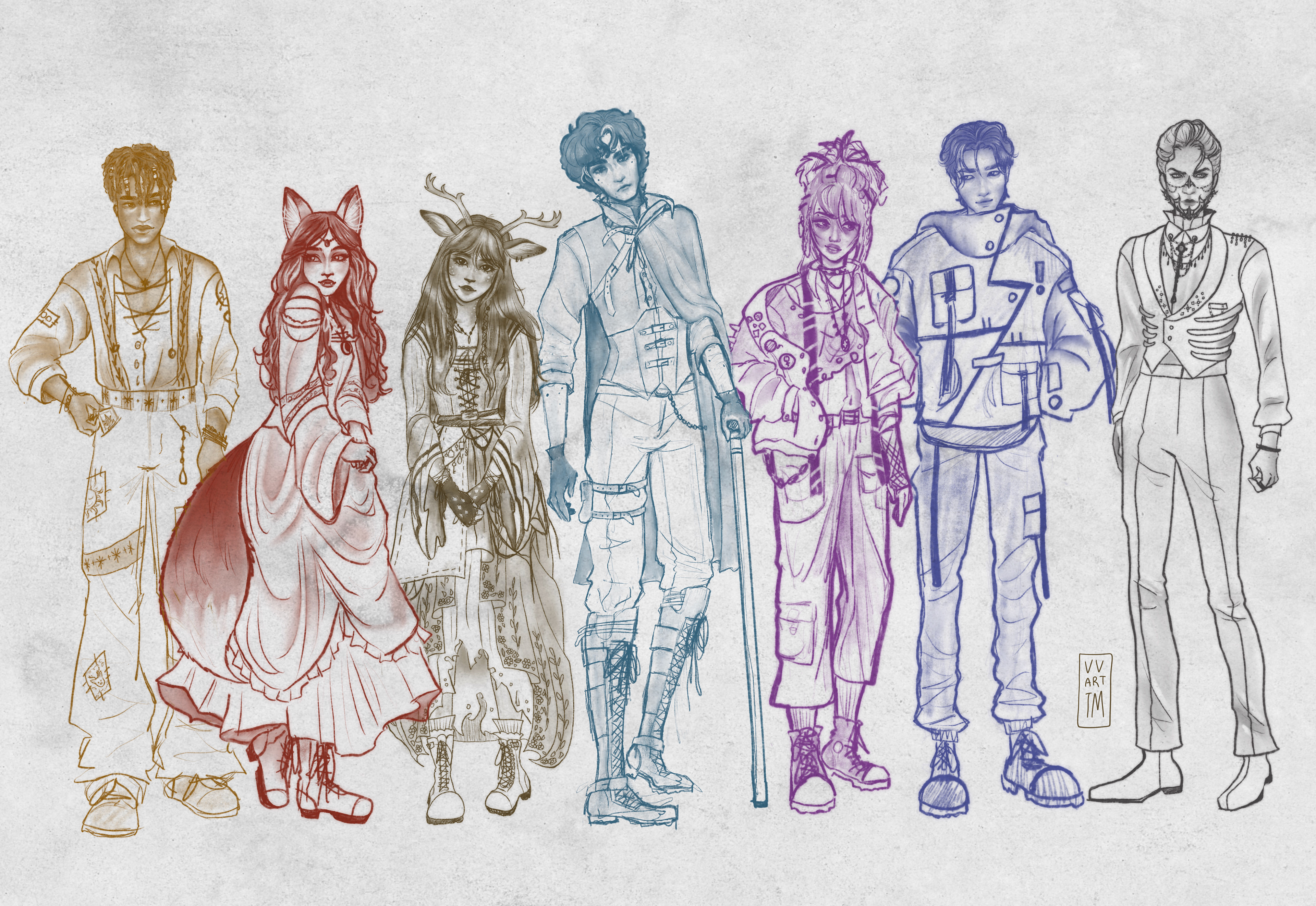 Fabled Roots Line-Up | Procreate | 2025