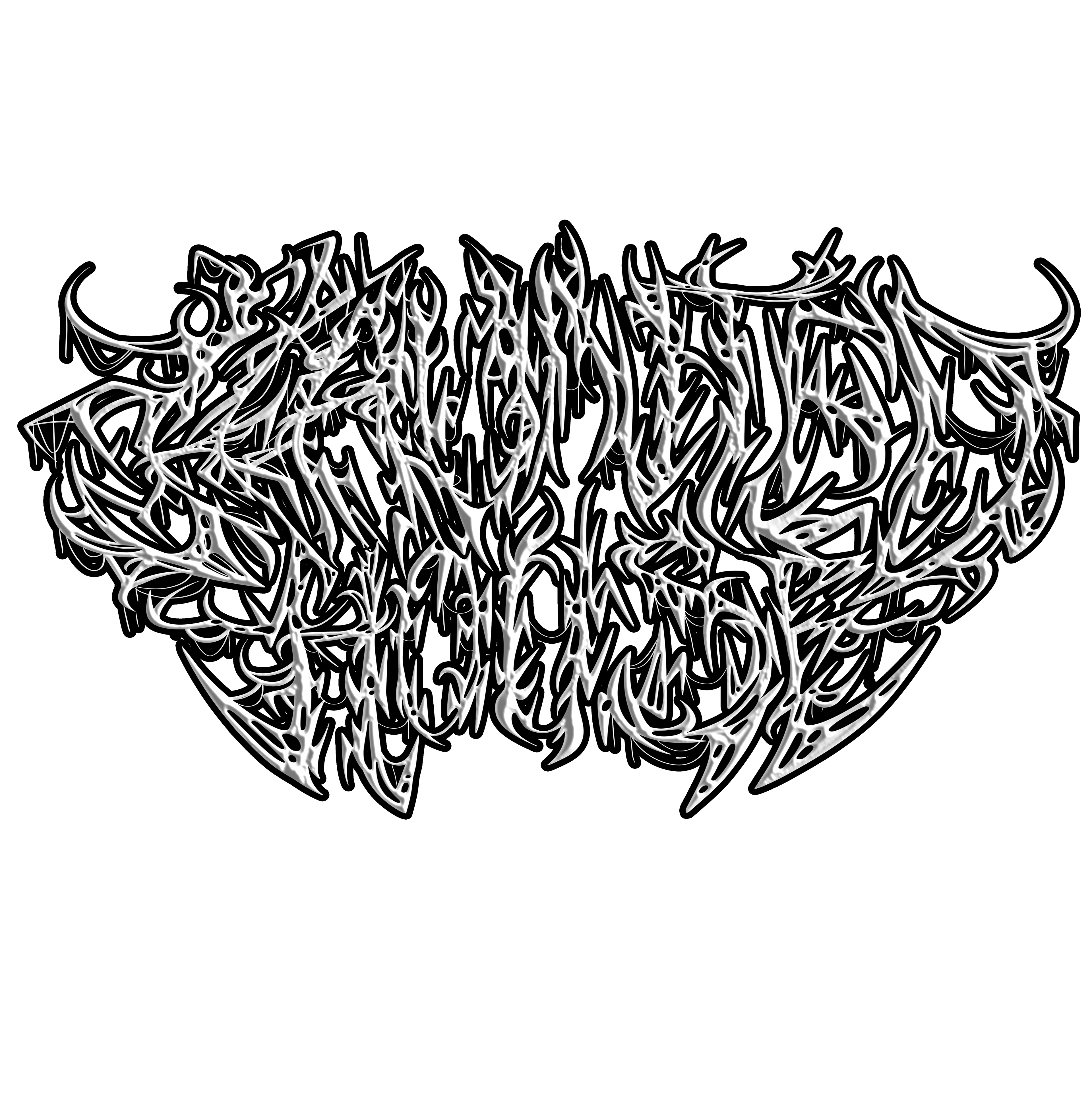 Haunted House Metal Logo | 2024 | Procreate, Photoshop 