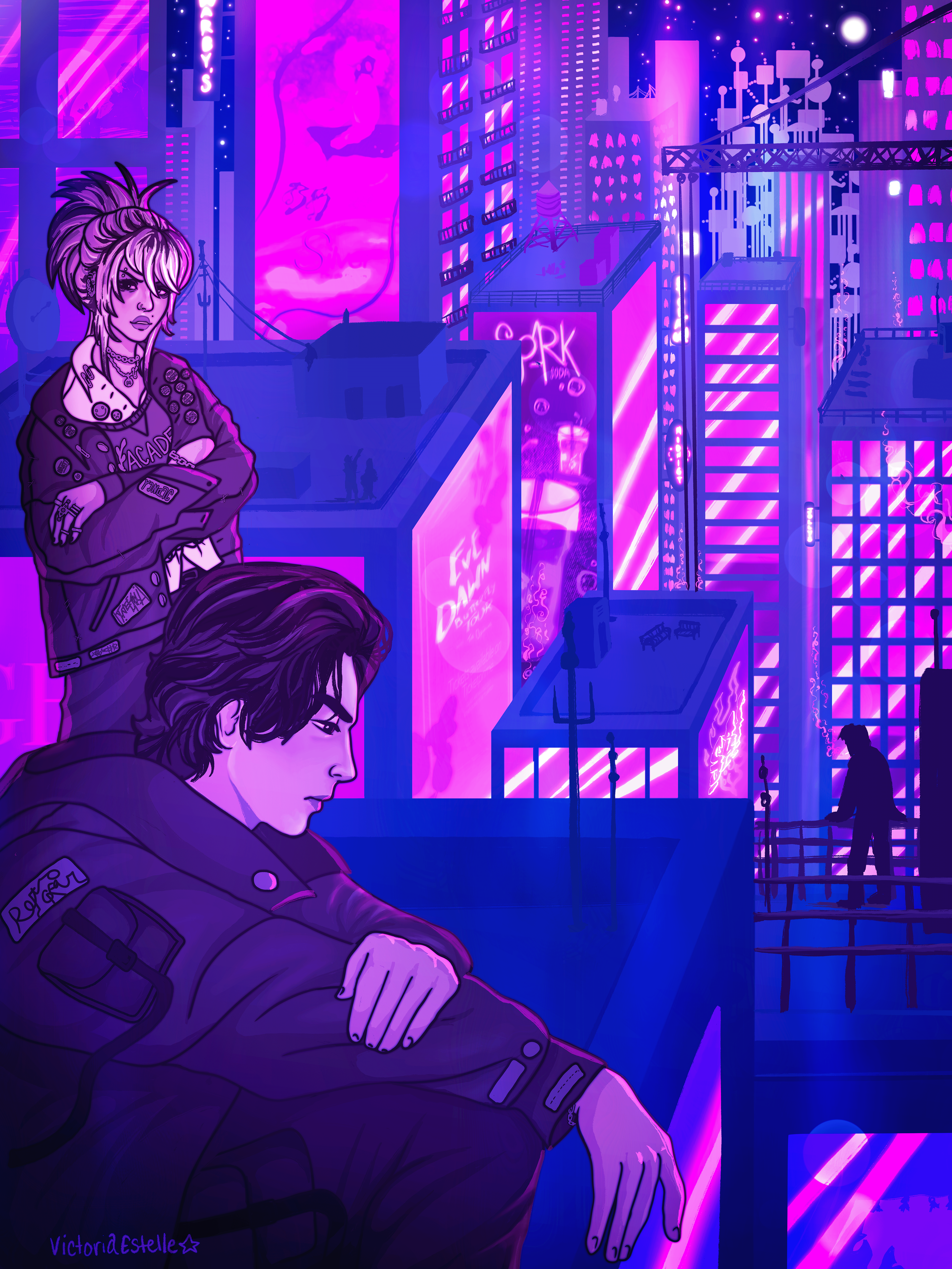 Cyber City | 30x40 | Procreate | 2025