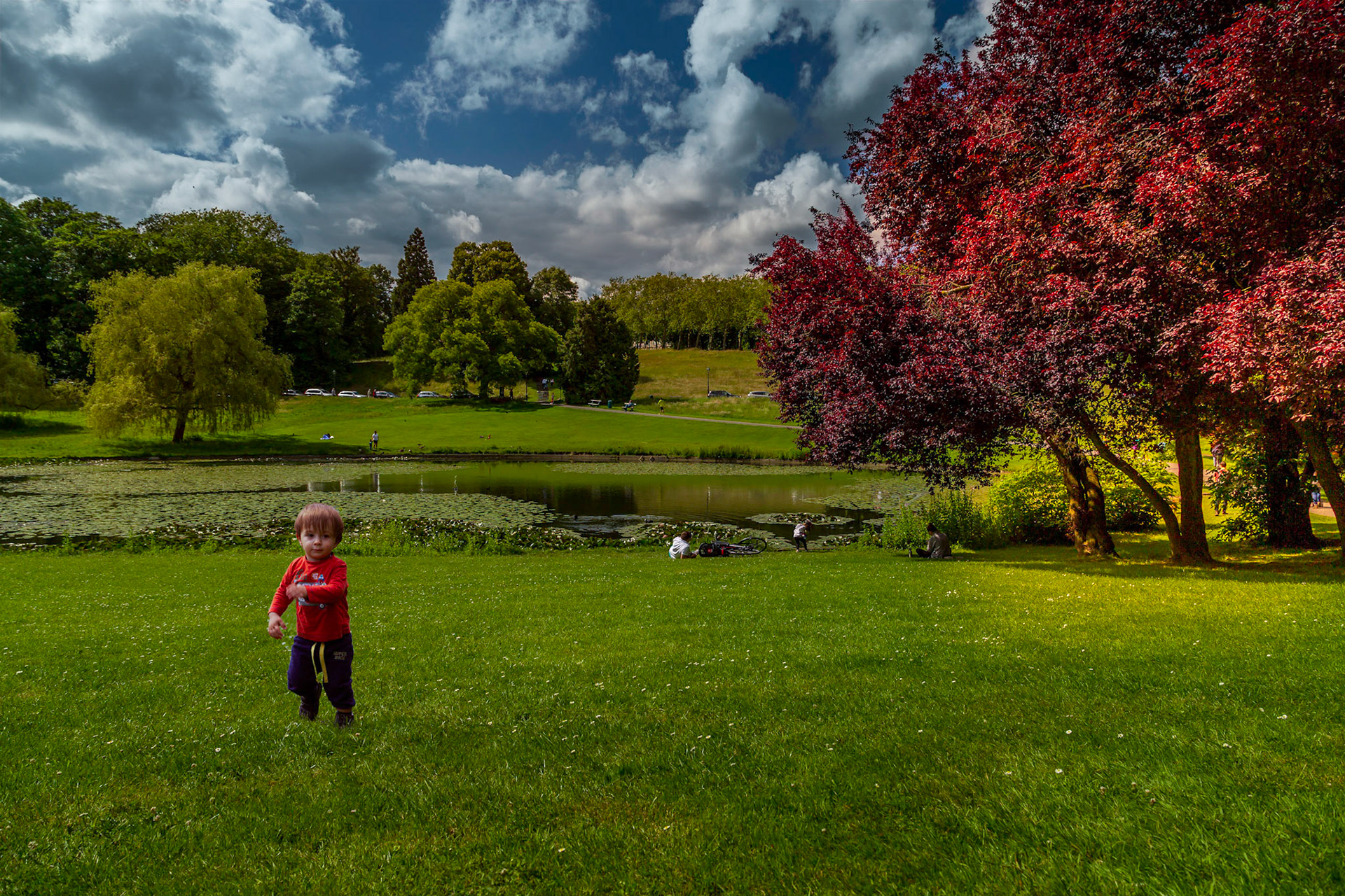 Parc Woluwe Simón au etang rond