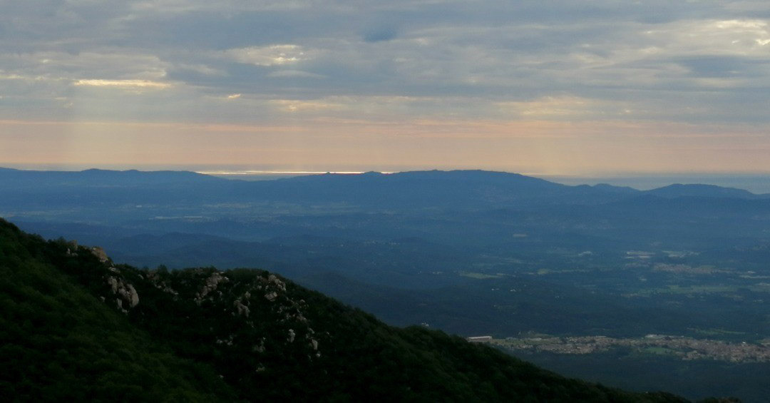 El Vallès Oriental i el Maresme (des de Fogars de Montclús)