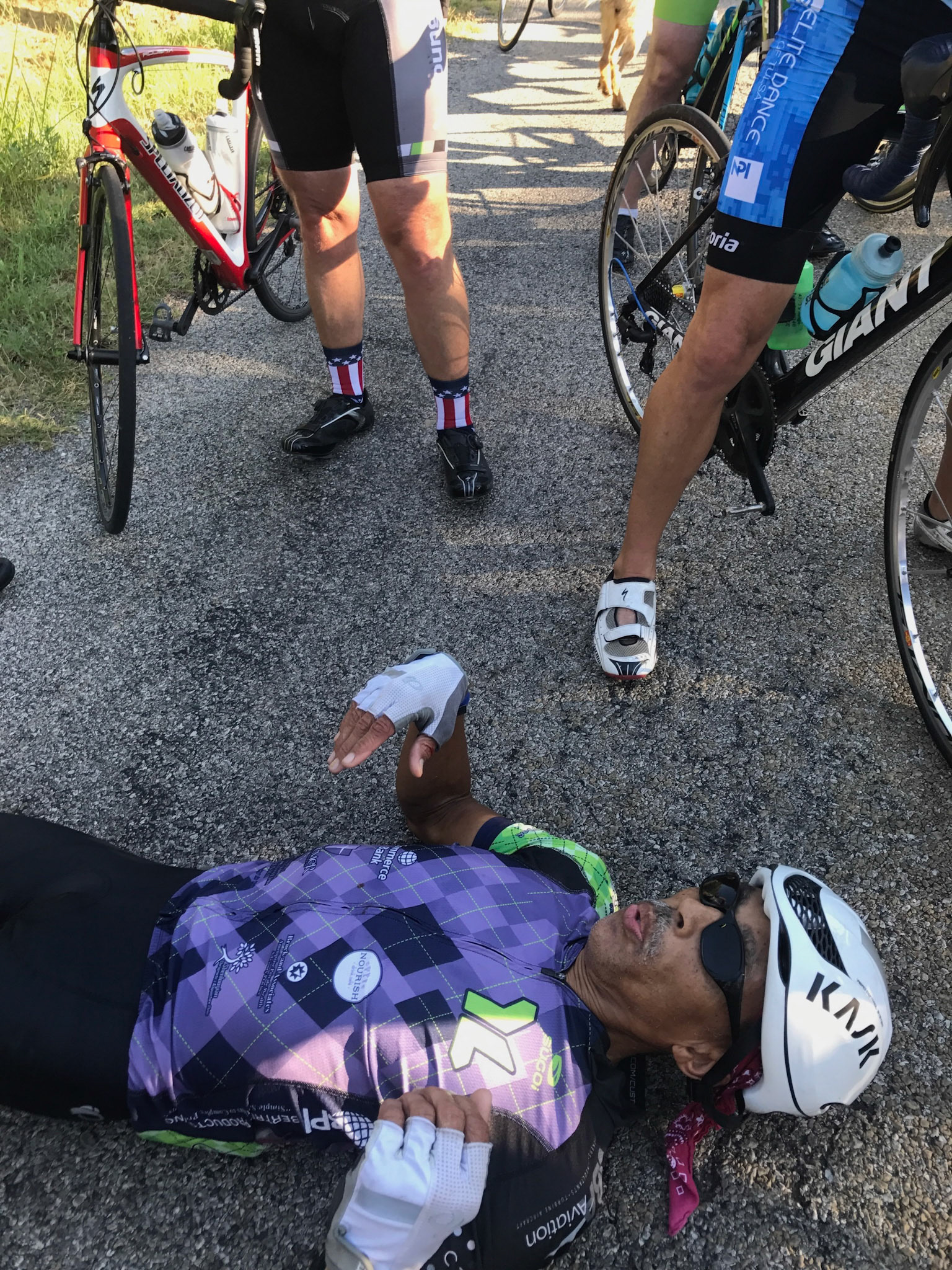 A crash & concussion 20 miles from home