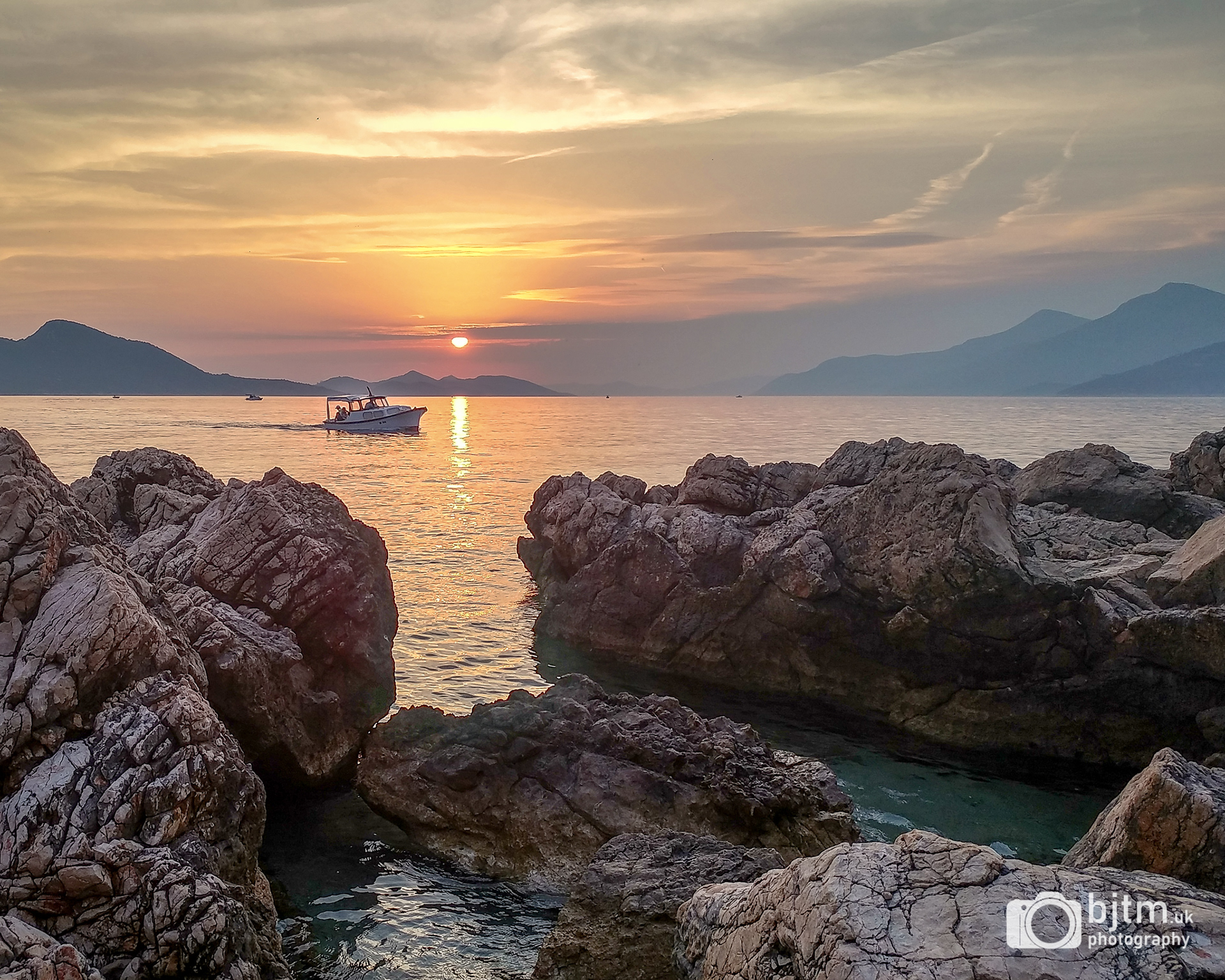 Adriatic sunset. Kolocep, Croatia, June 2017