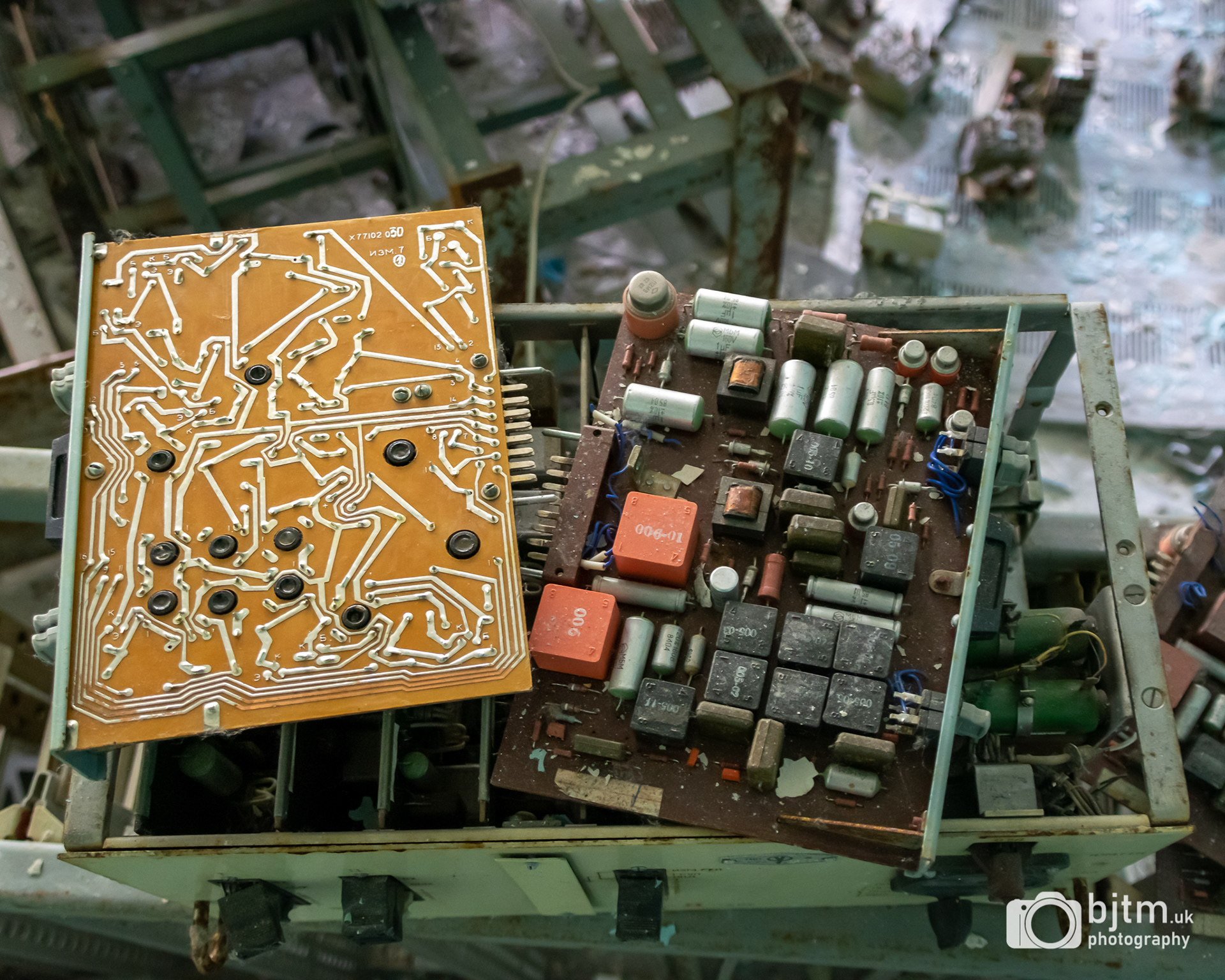 Abandoned electronics when the soviet military disbanded DUGA