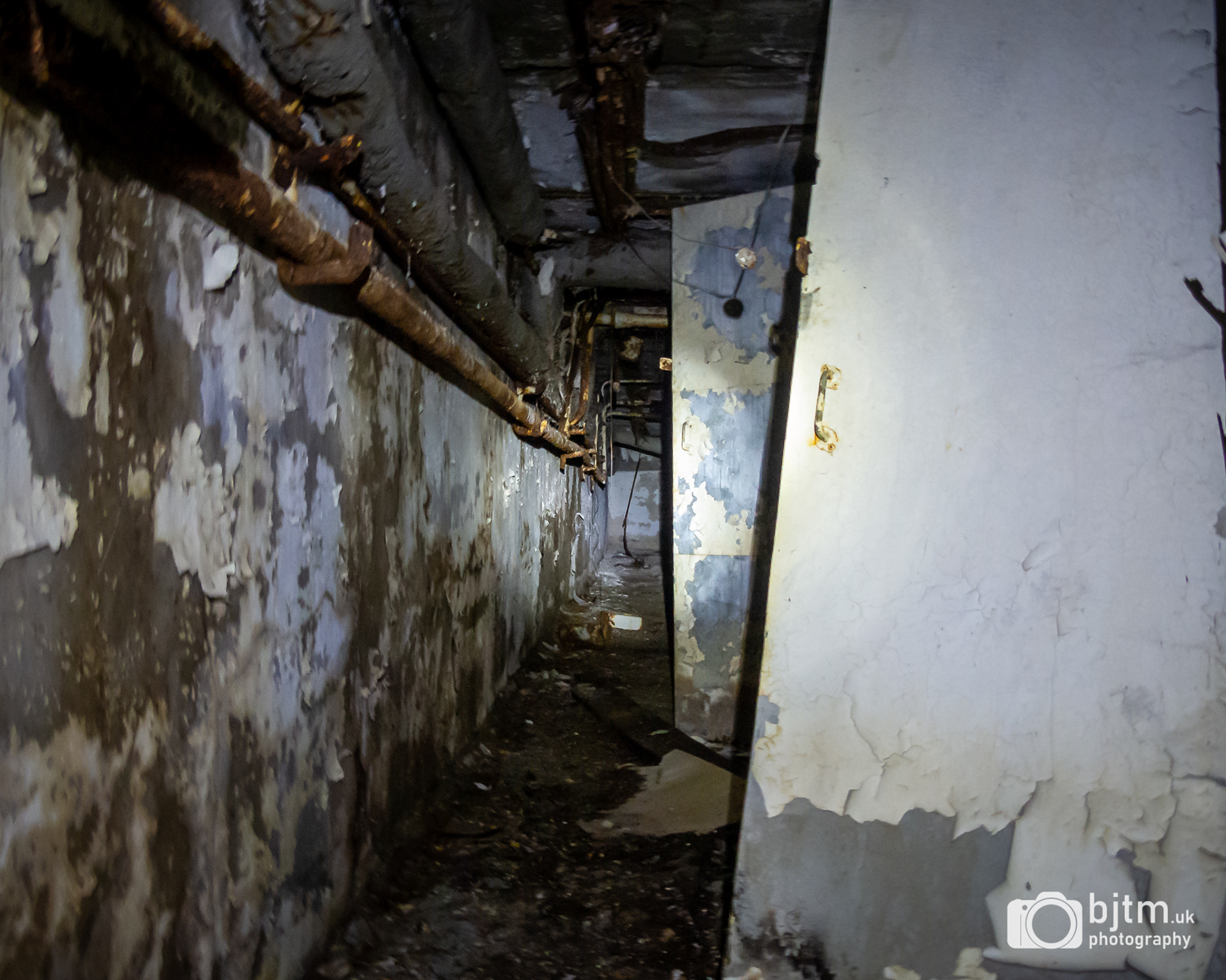 Storage under the riverside cafe