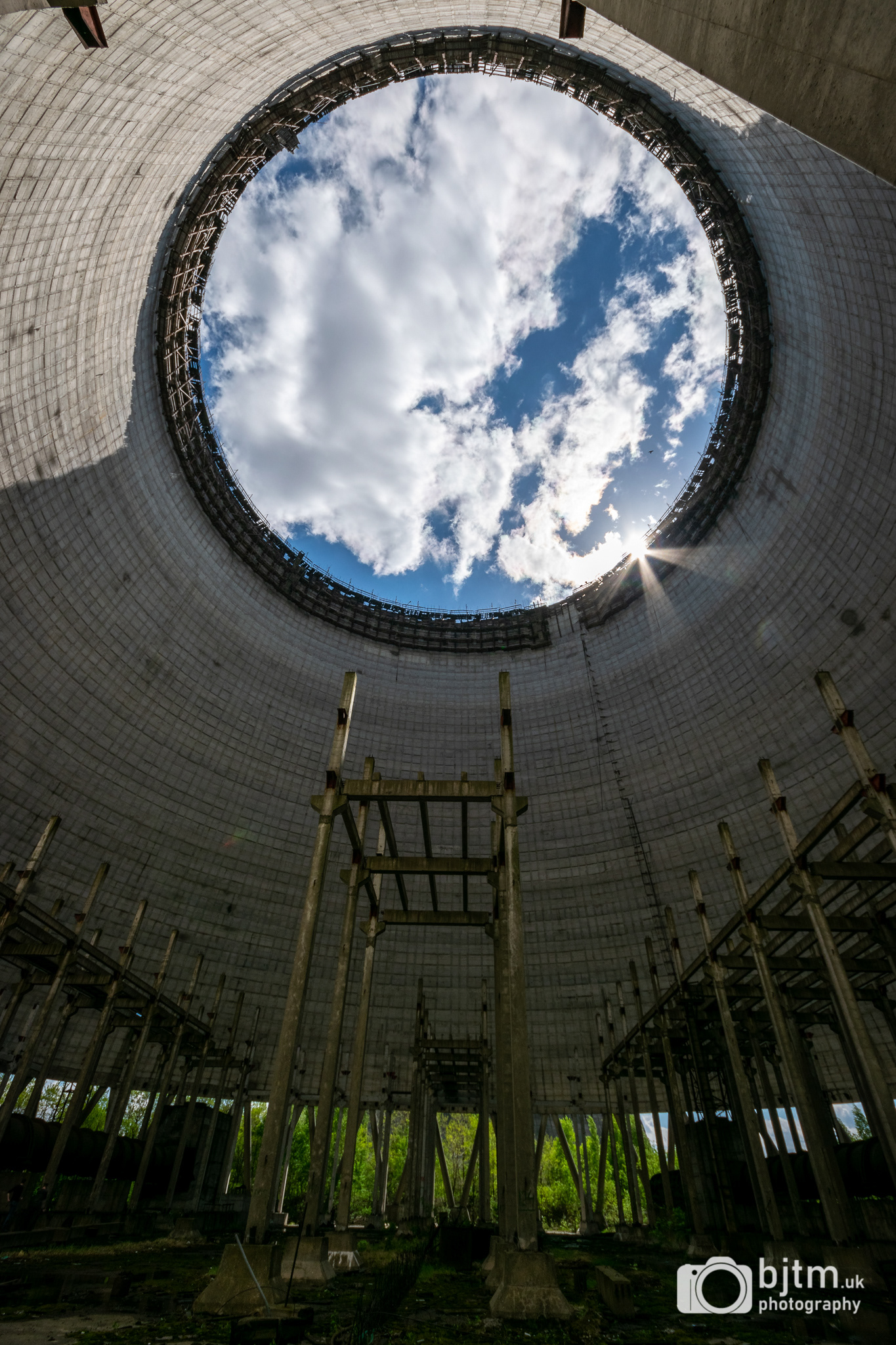 Unfinished cooling tower for reactor 5, never completed