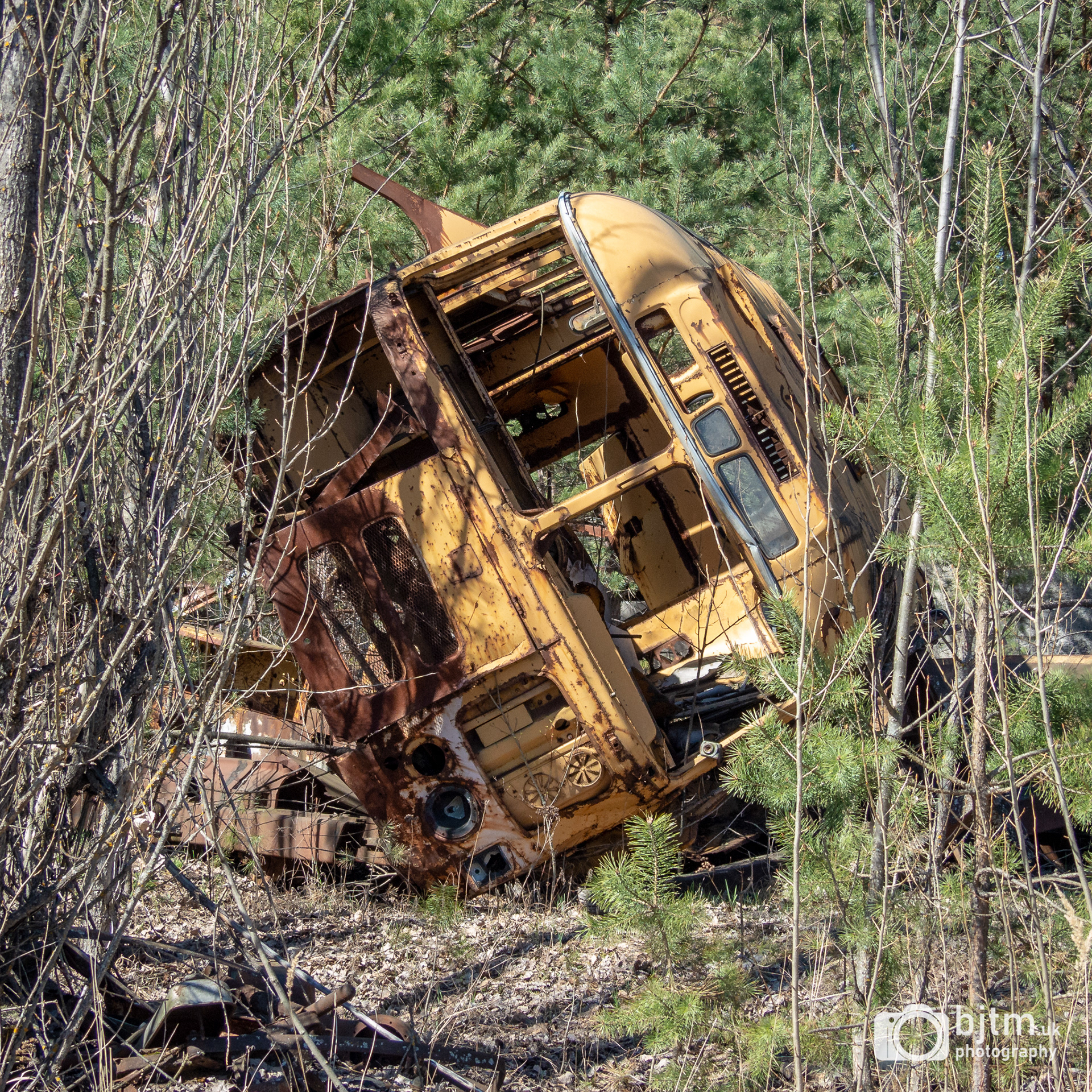 Abandoned school bus