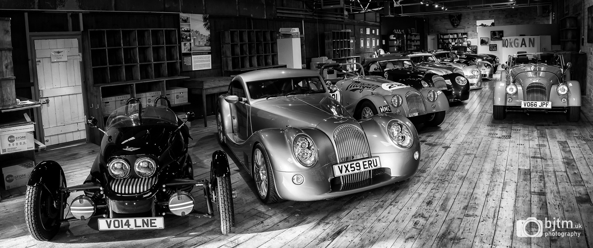 The Morgan Motor Factory. Great Malvern, January 2018