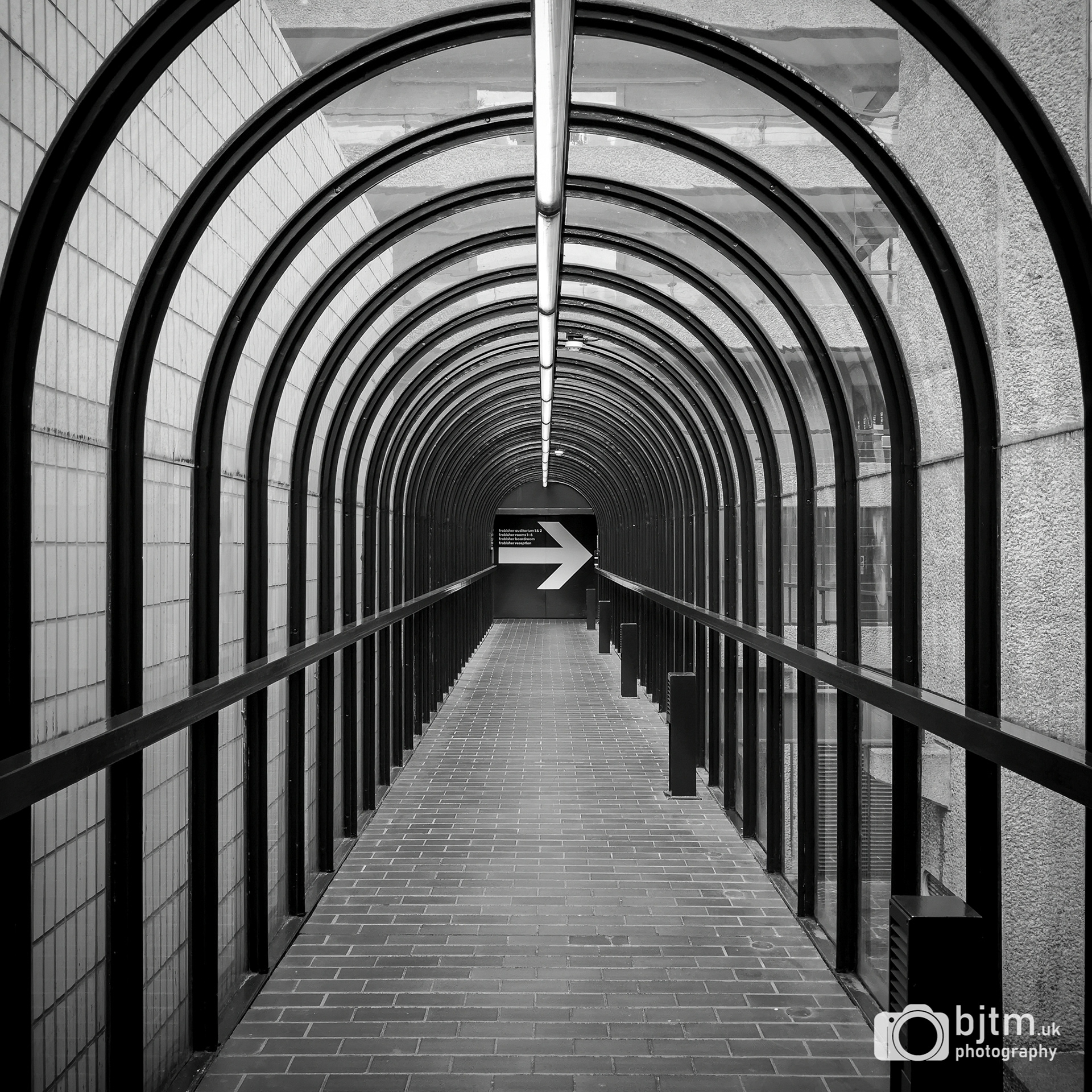 This way. Barbican centre, London, July 2019