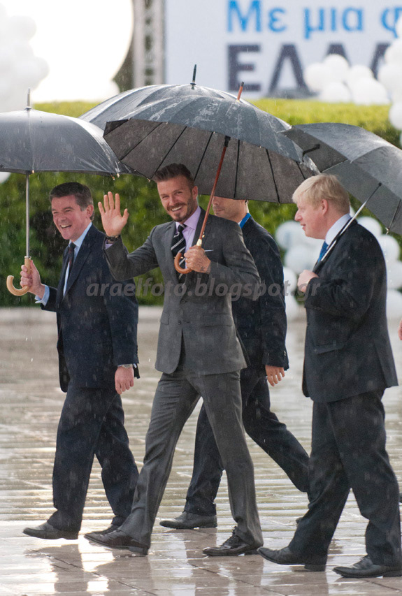 Athens 2012, Princess Anna, Sebastian Coe, David Beckham, Boris Johnson