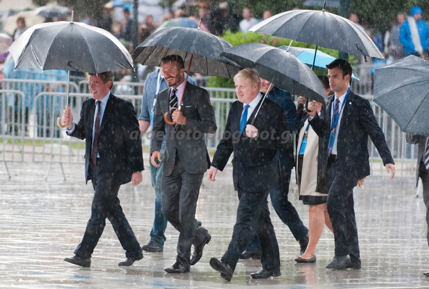 Athens 2012, Princess Anna, Sebastian Coe, David Beckham, Boris Johnson