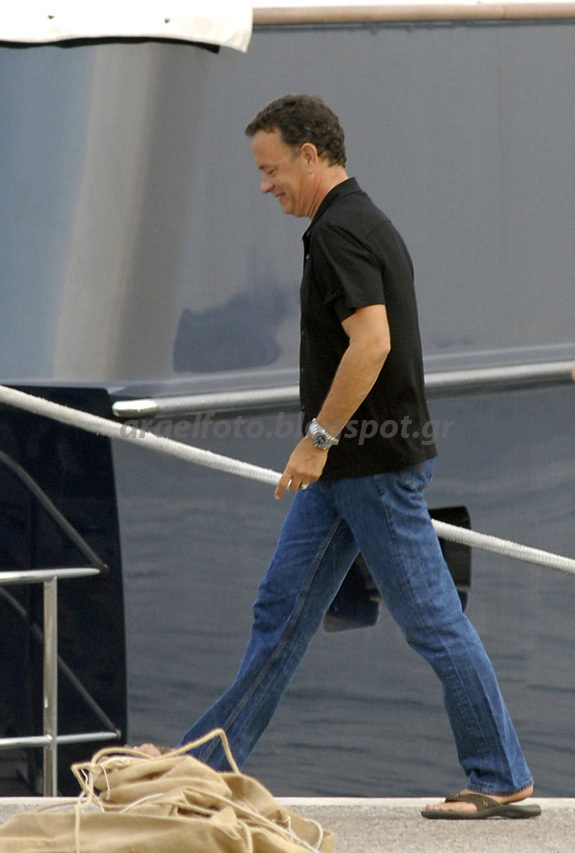 Σκιάθος 2007, Tom Hanks and Rita Wilson with Kontominas