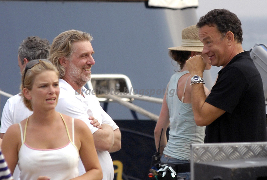 Σκιάθος 2007, Tom Hanks and Rita Wilson with Kontominas
