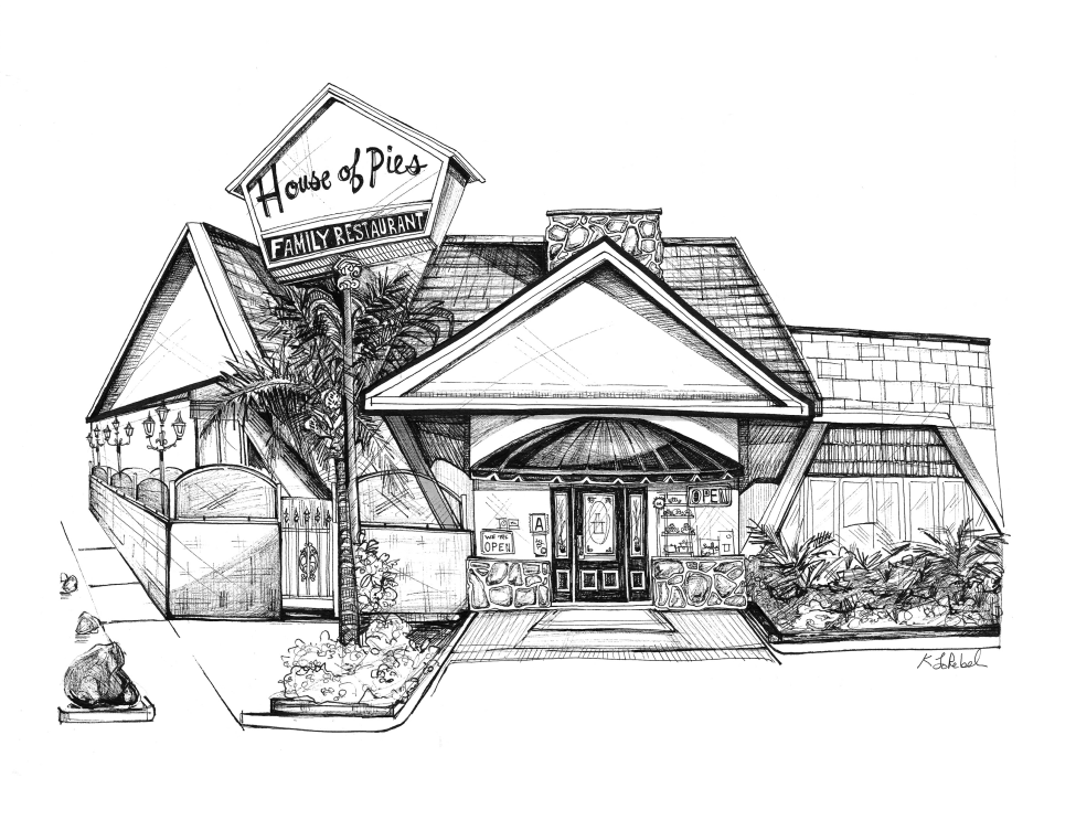 "House of Pies" Los Feliz, LA - KLoRebel Art © 2024