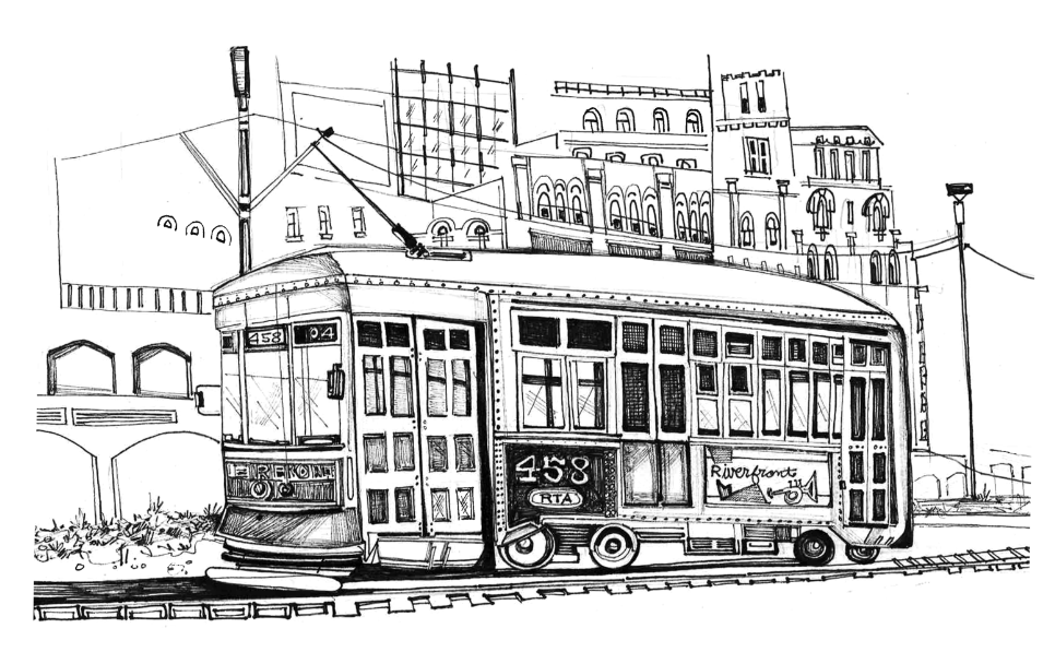 Riverfront Streetcar - New Orleans