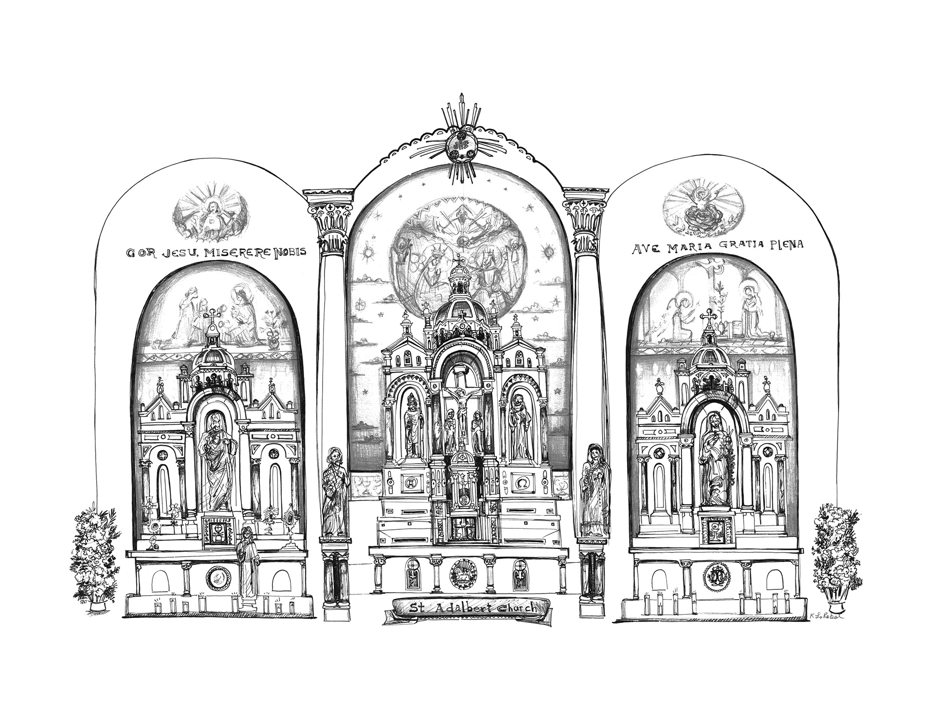St Adalbert's Alter - South Side