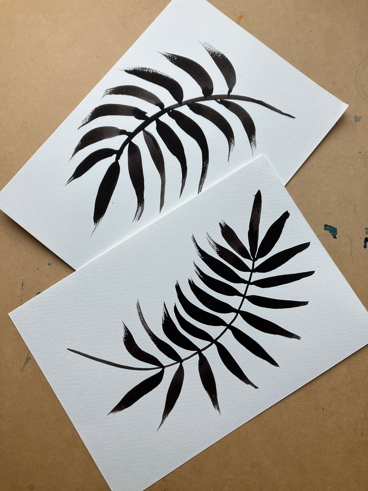 Watercolour Leaves