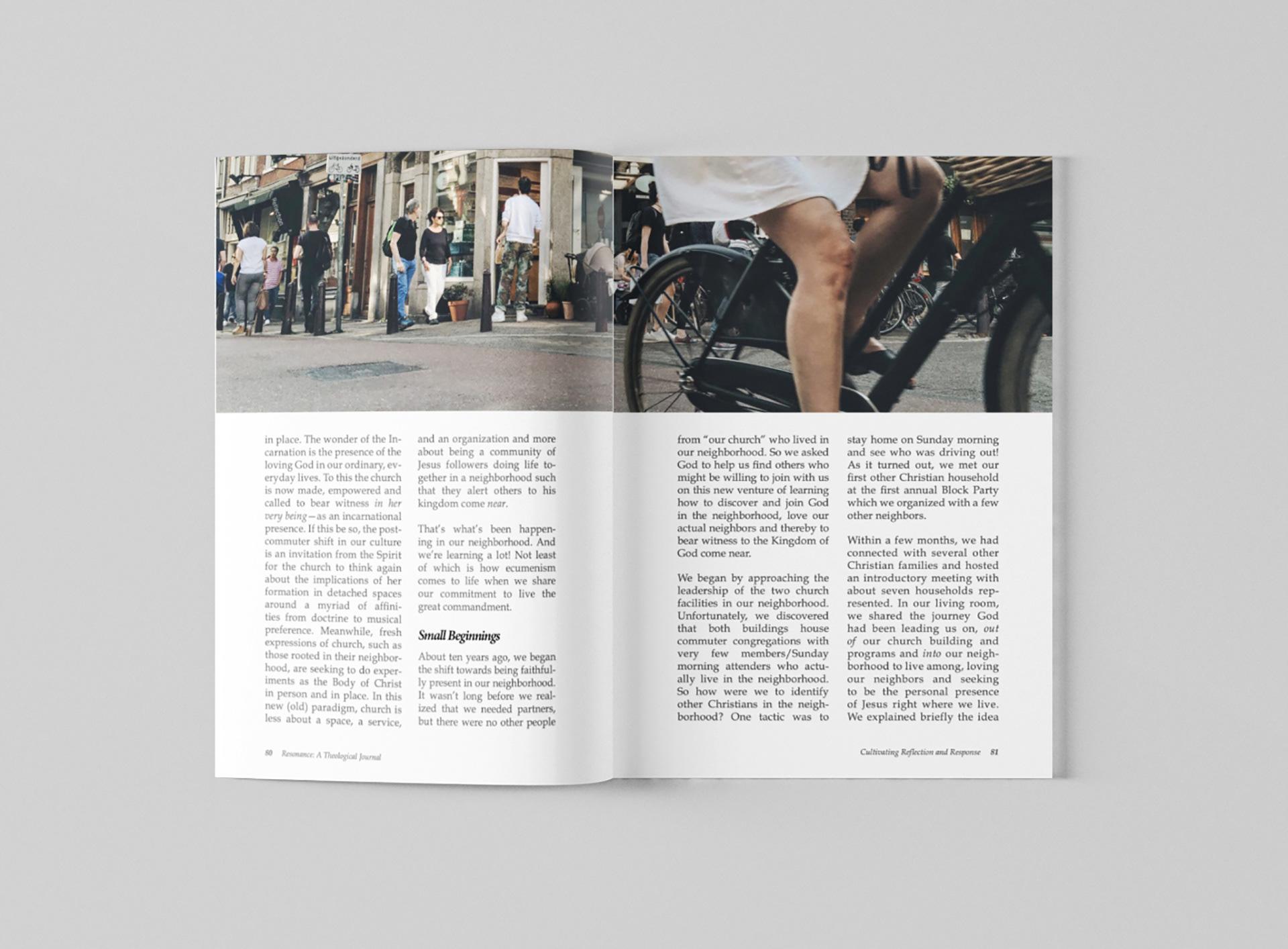 Tucson magazine typesetting for "Resonance: A Theological Journal"