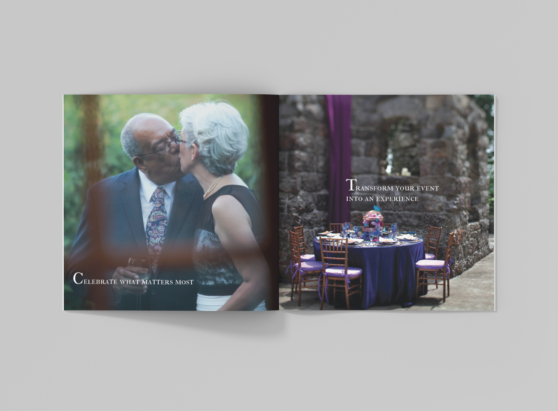 Tucson bulletin brochure booklet graphic design for Creative Wedding Solutions