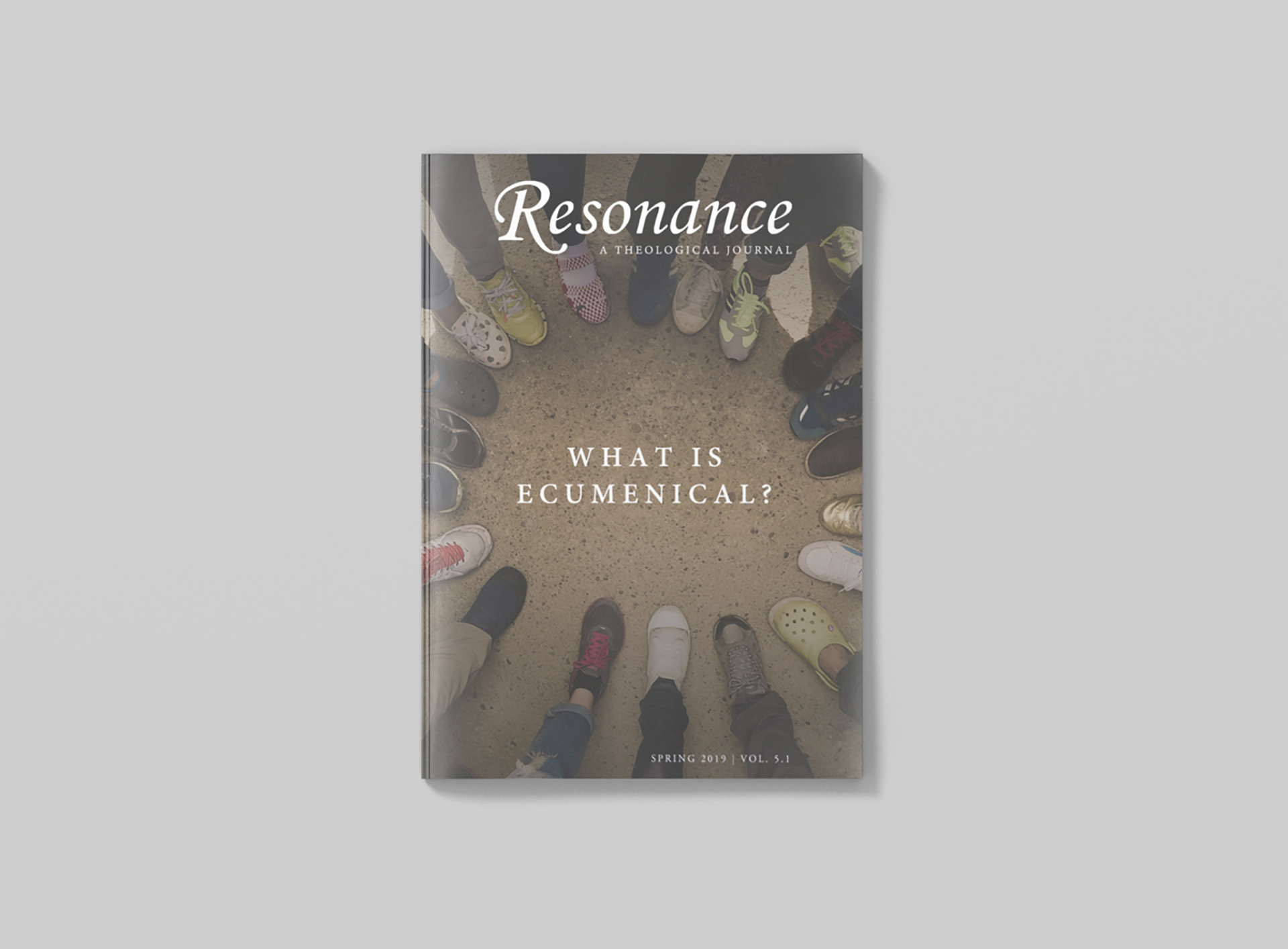 Tucson magazine cover design for "Resonance: A Theological Journal"