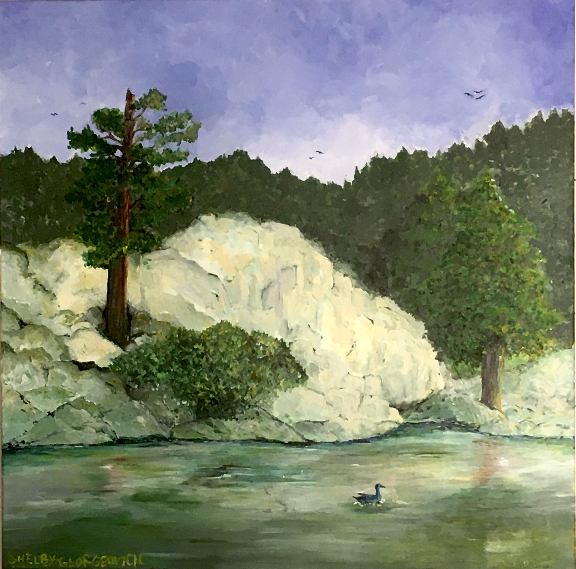 24x24" commission piece for a cabin owner in Big Bear