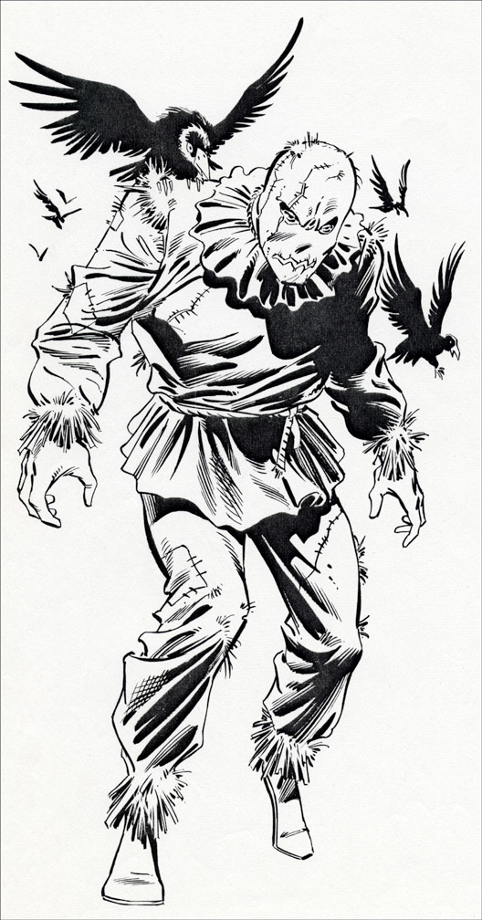 MARVEL UNIVERSE Vol. 1 No. 9, September, 1983, SCARECROW b&w art, Mike Zeck (pencils), Joe Rubinstein (inks)