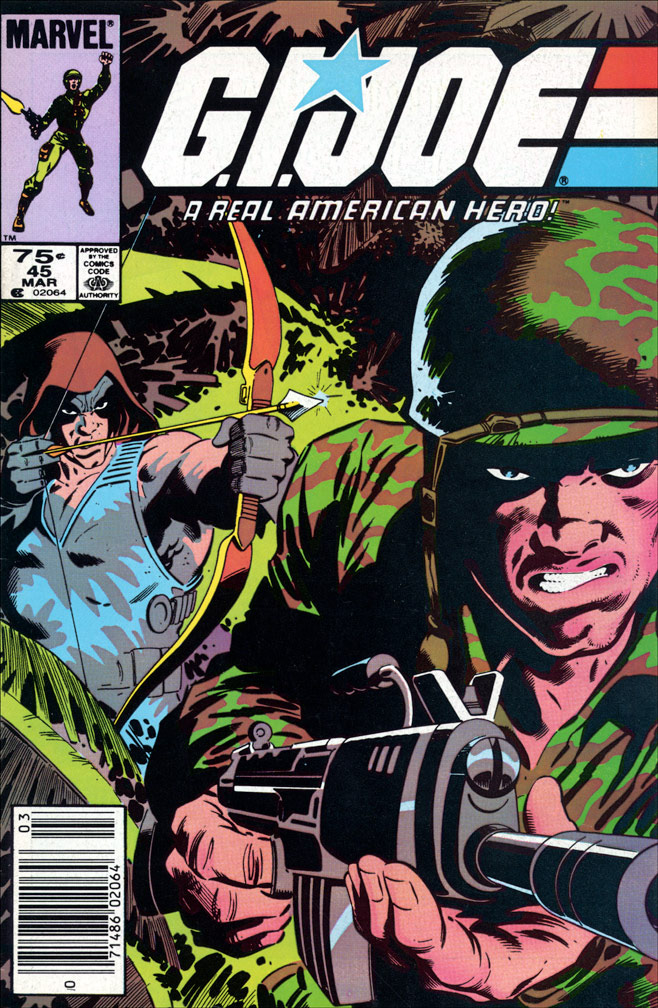G. I. JOE: issue 45 March 1986 - COVER: Mike Zeck (pencils), John Beatty (inks)