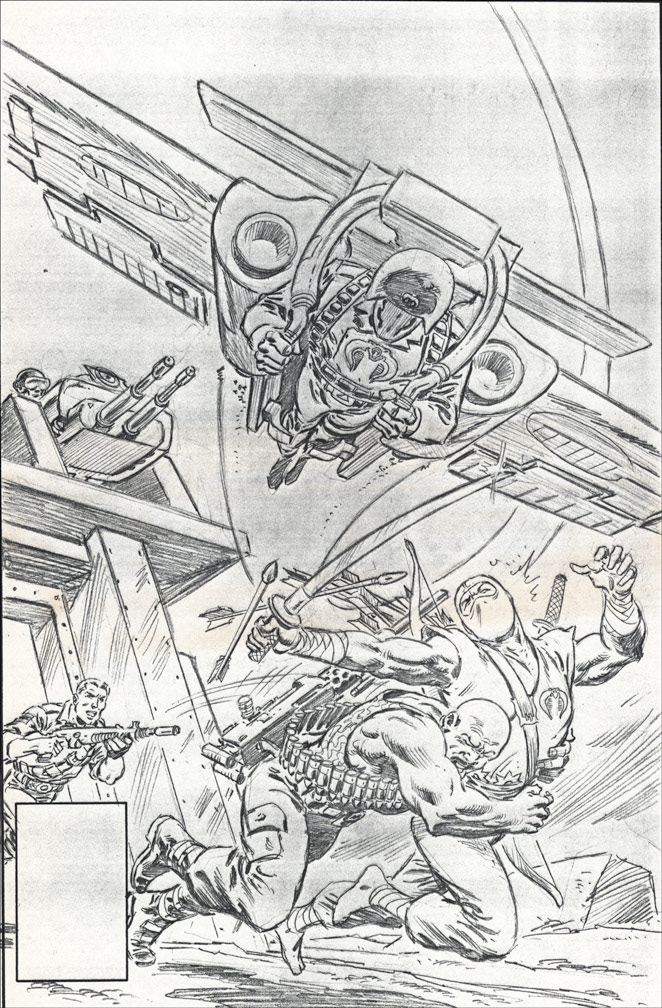 G. I. JOE: issue 24 - Cover pencils by Zeck